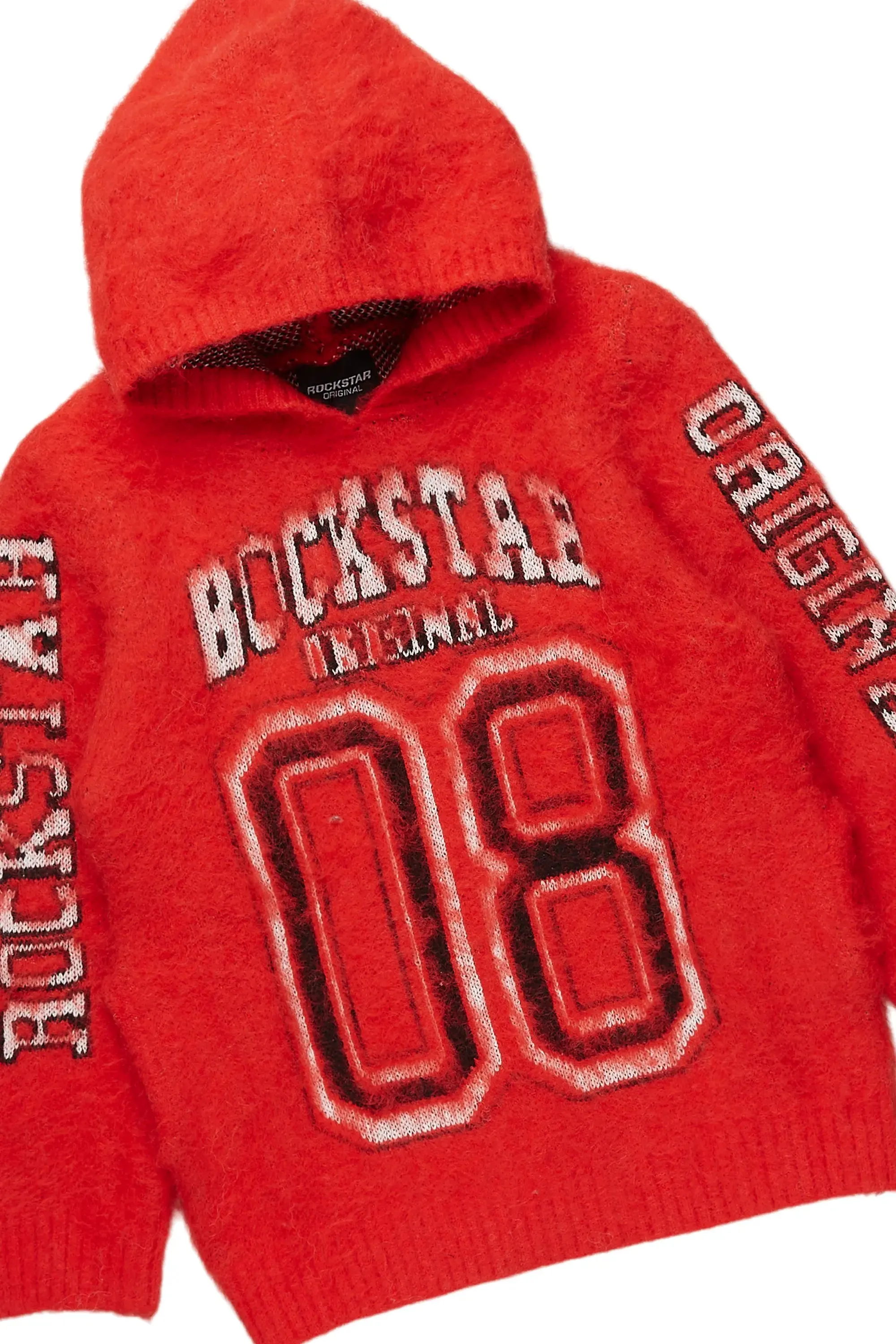 Boys Fields Red Mohair Hoodie/Baggy Cargo Jean Set sold by Rockstar Original product image thumbnail 2
