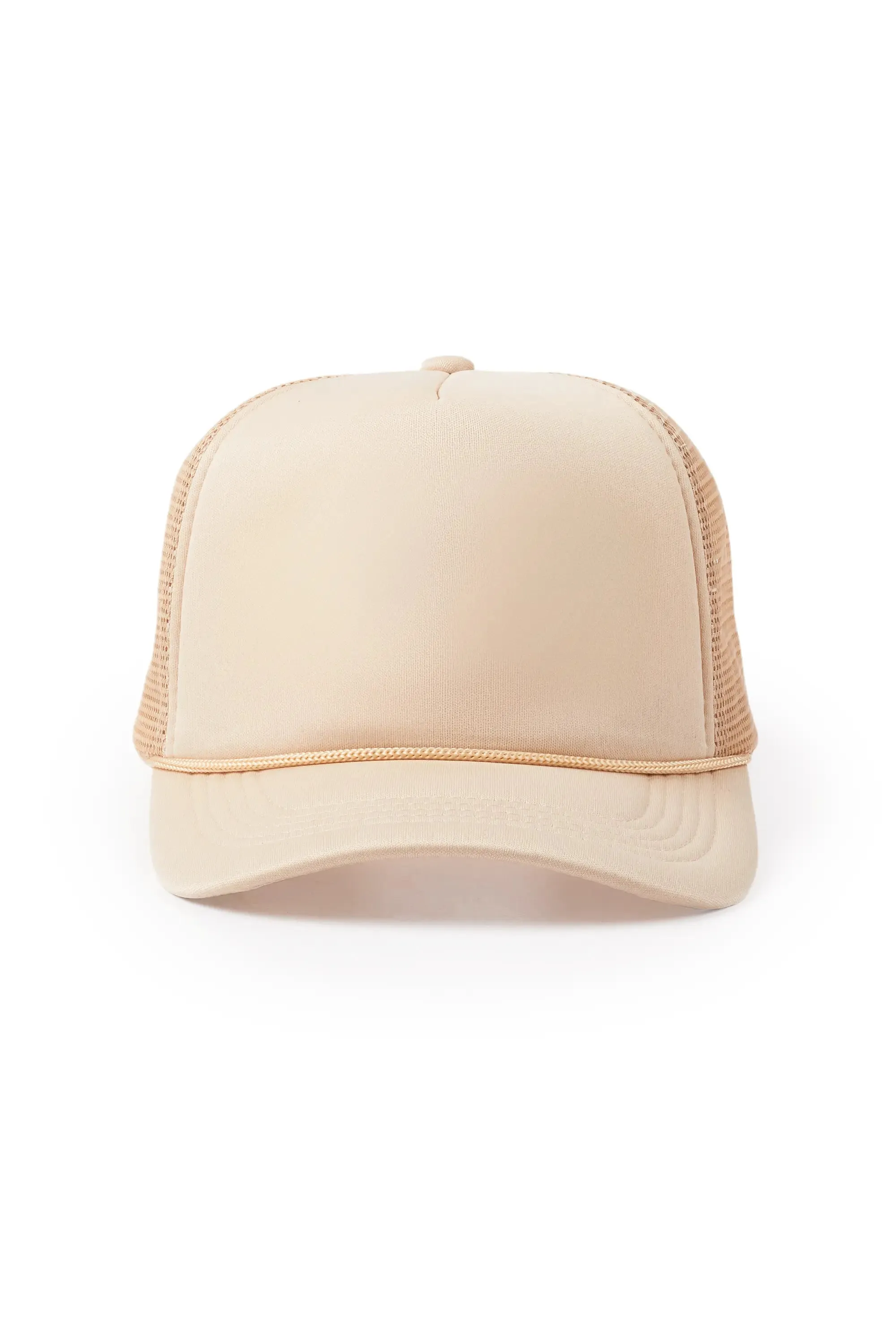 Mens Khaki Basic Trucker Hat sold by Rockstar Original