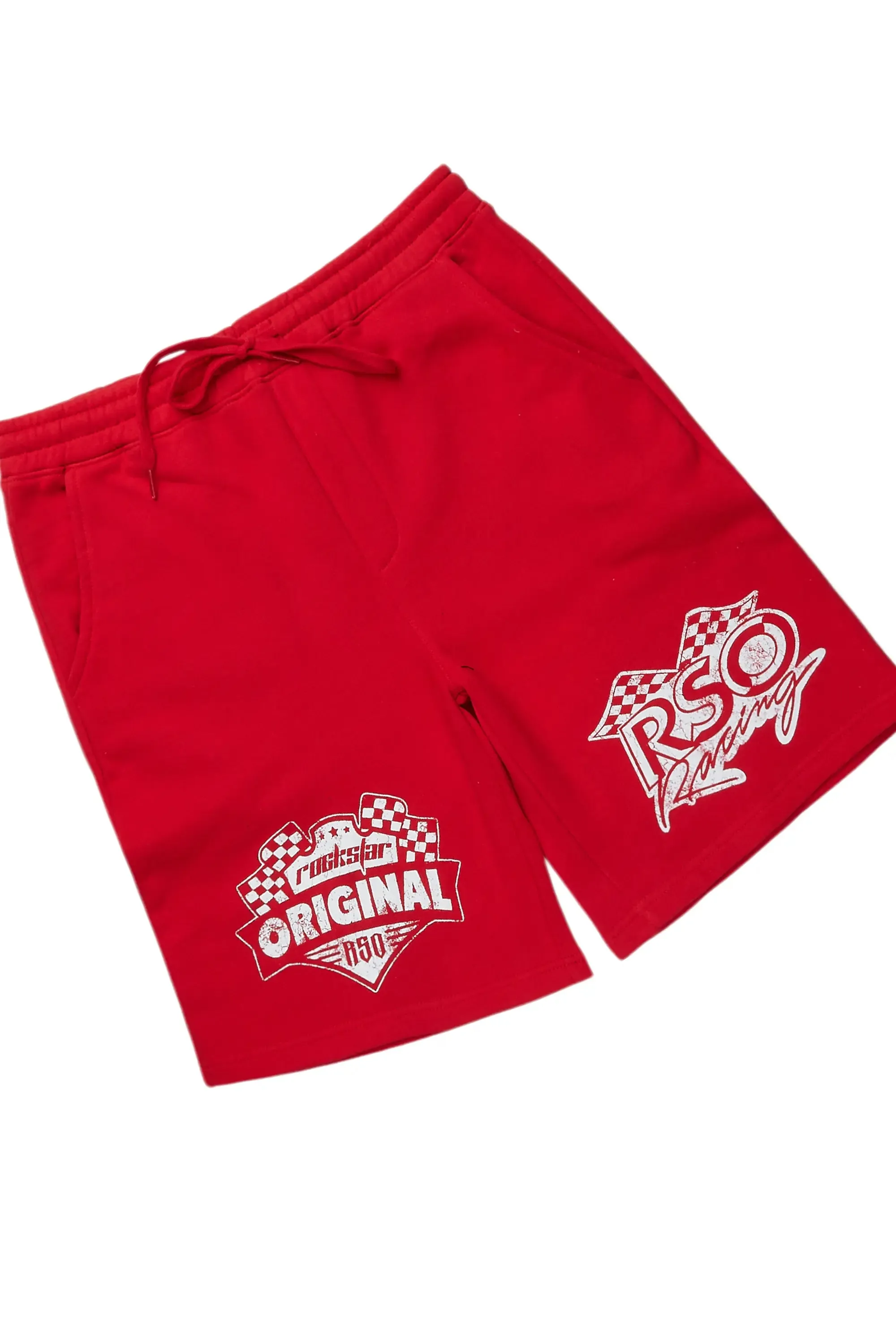 Ashlynn White/Red T-Shirt Short Set sold by Rockstar Original product image thumbnail 3