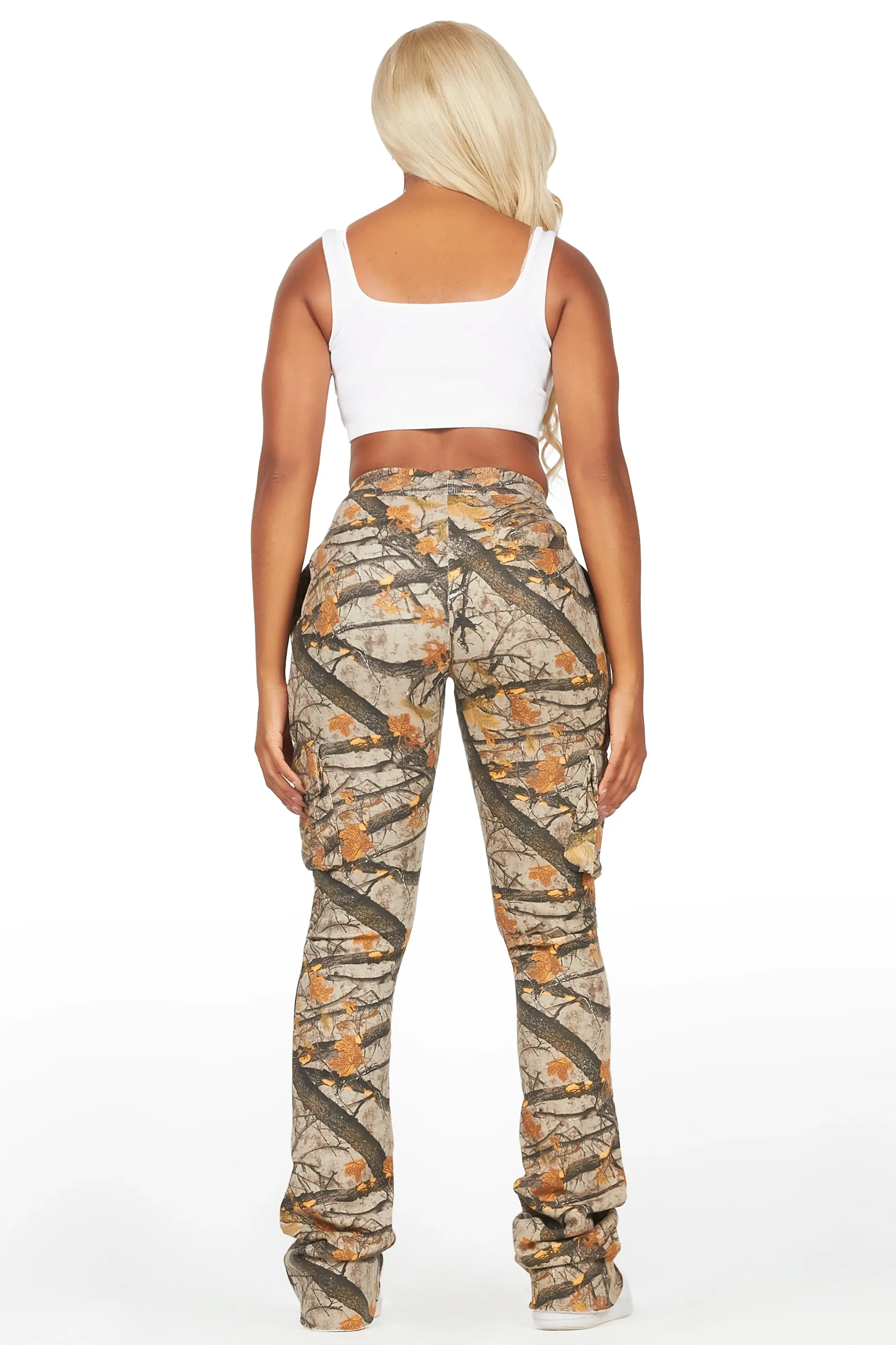 Sidni Tree Camo Super Stacked Track Pant sold by Rockstar Original product image thumbnail 5