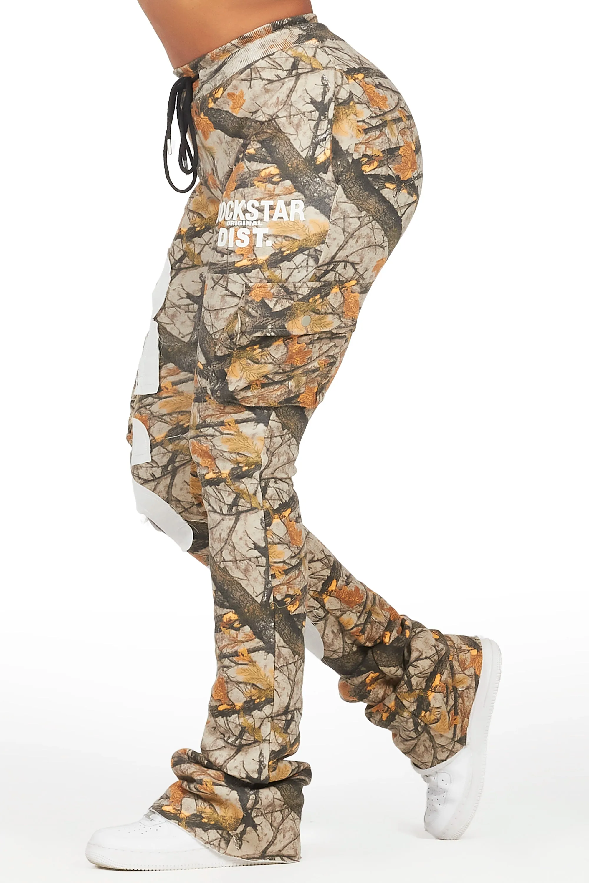 Sidni Tree Camo Super Stacked Track Pant sold by Rockstar Original product image thumbnail 3