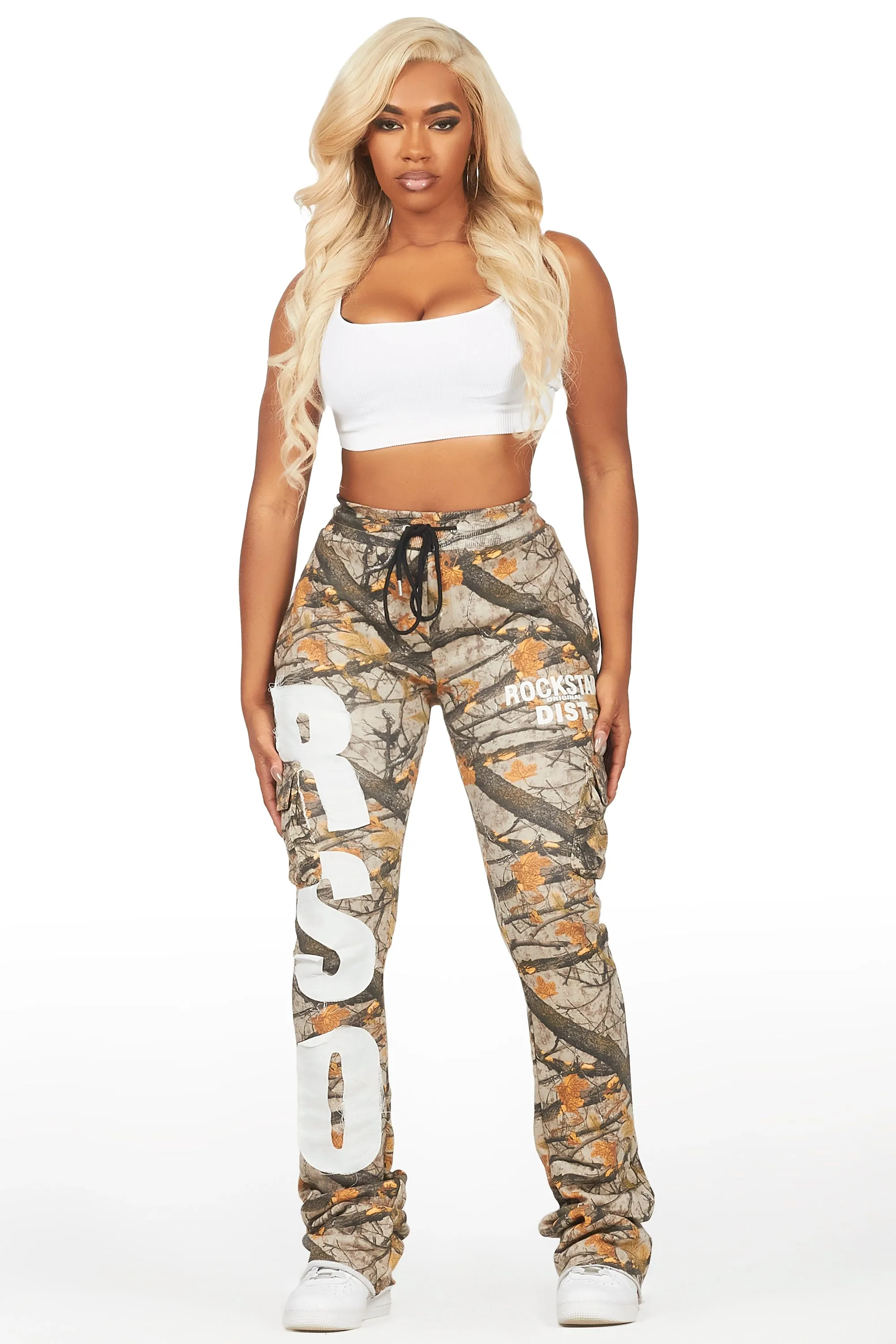 Sidni Tree Camo Super Stacked Track Pant sold by Rockstar Original product image thumbnail 2