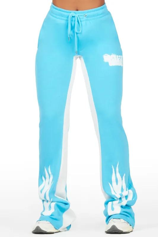 Dereona Blue Stacked Track Pant sold by Rockstar Original