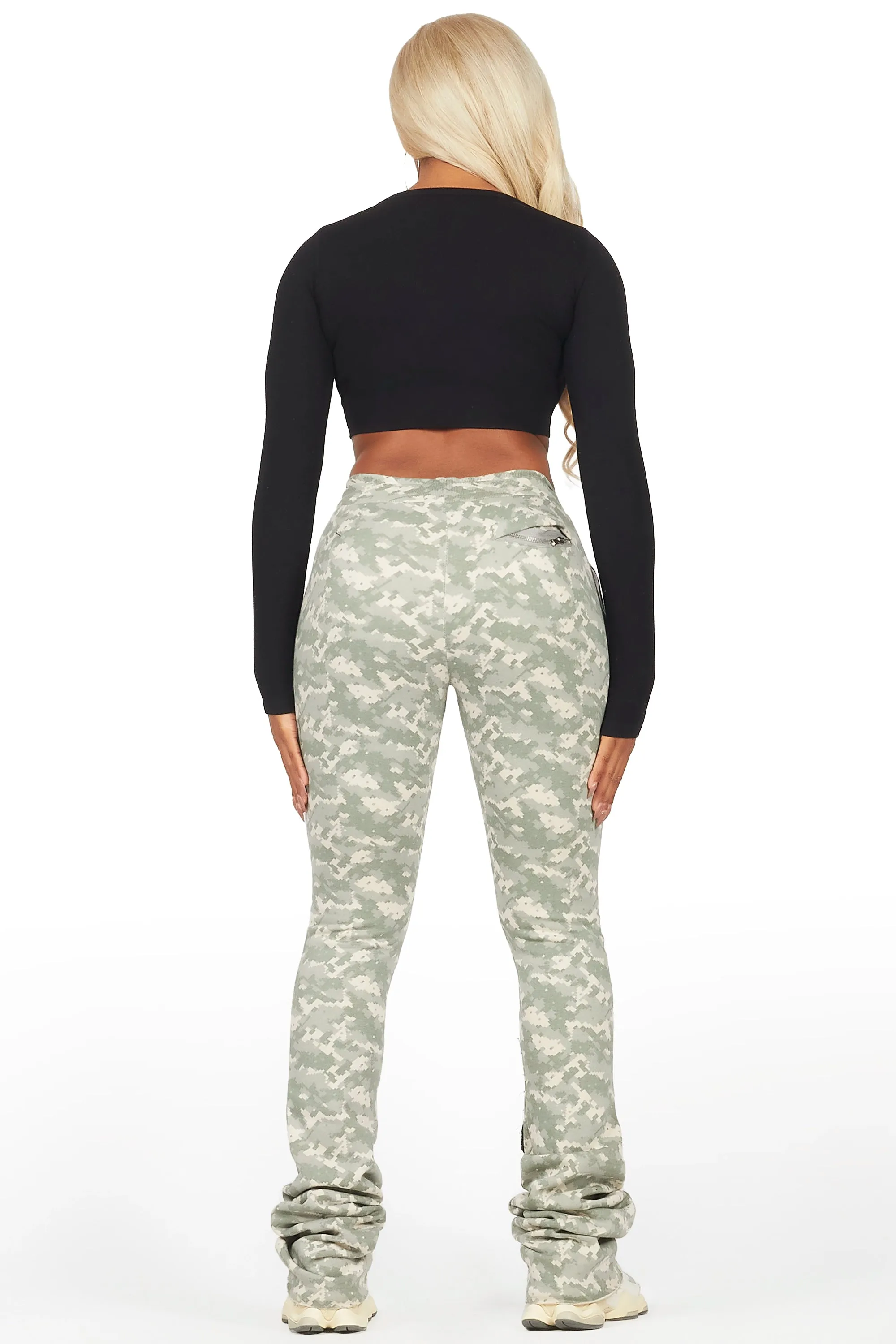 Tatiana Digital Camo Super Stacked Track Pant sold by Rockstar Original product image thumbnail 5