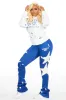 Jaden White/Royal Blue Super Stacked Trackset sold by Rockstar Original