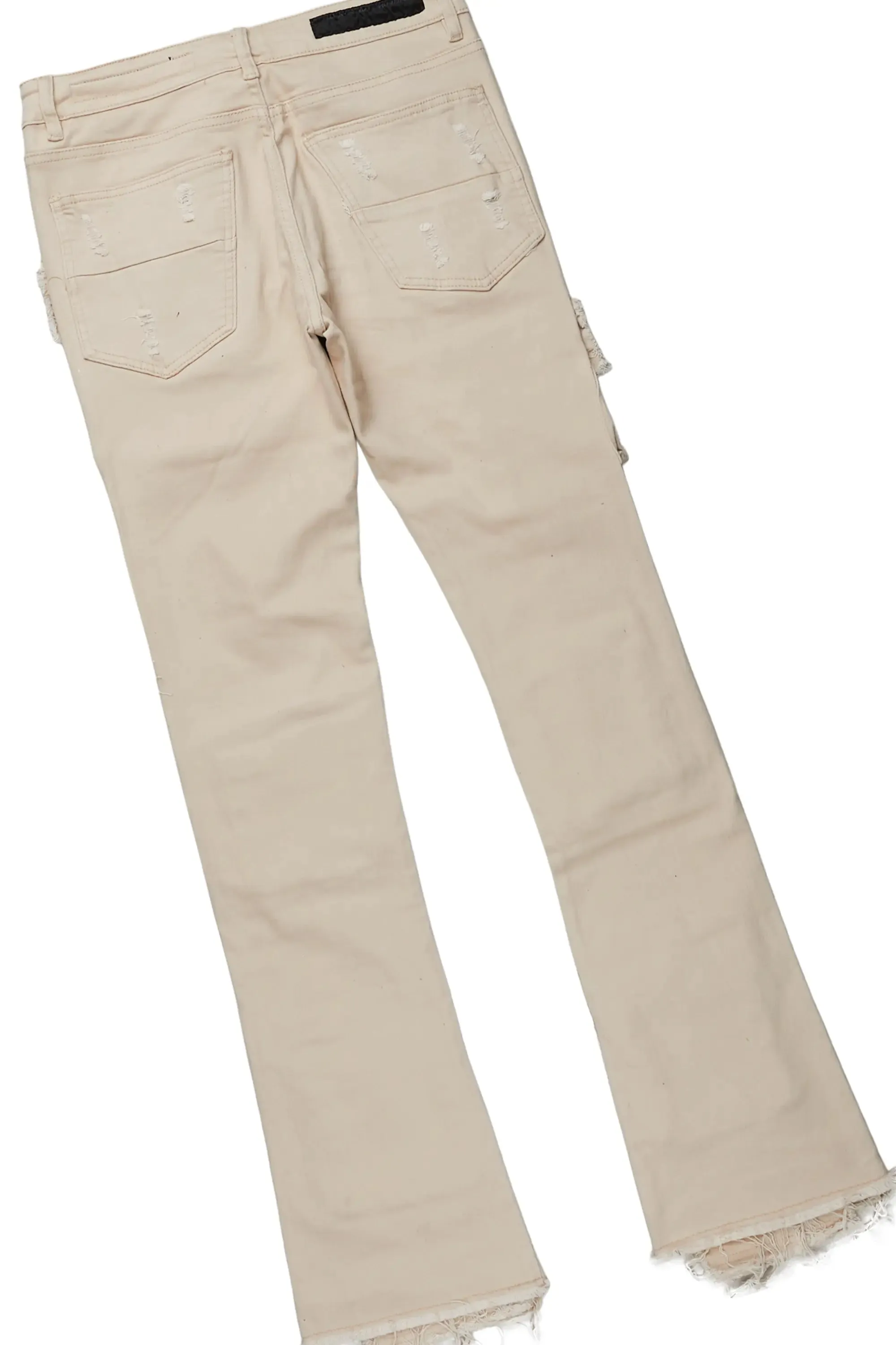 Beno Khaki Hoodie & Orien Stacked Flare Jean Bundle sold by Rockstar Original product image thumbnail 4