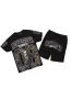 Fields Black Graphic T-Shirt Short Set sold by Rockstar Original