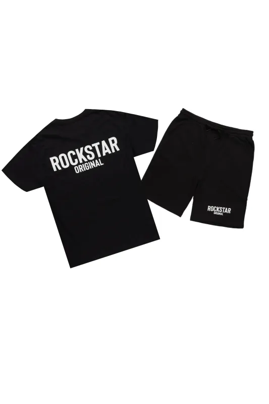 Fana Black T-Shirt Short Set sold by Rockstar Original