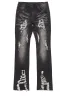 Boys Fateh Dark Grey Stacked Flare Jean sold by Rockstar Original