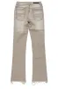 Boys Edgar Grey/Yellow Patchwork Stacked Flare Jean sold by Rockstar Original