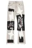 Boys Vadim Grey Patchwork Stacked Flare Jean sold by Rockstar Original