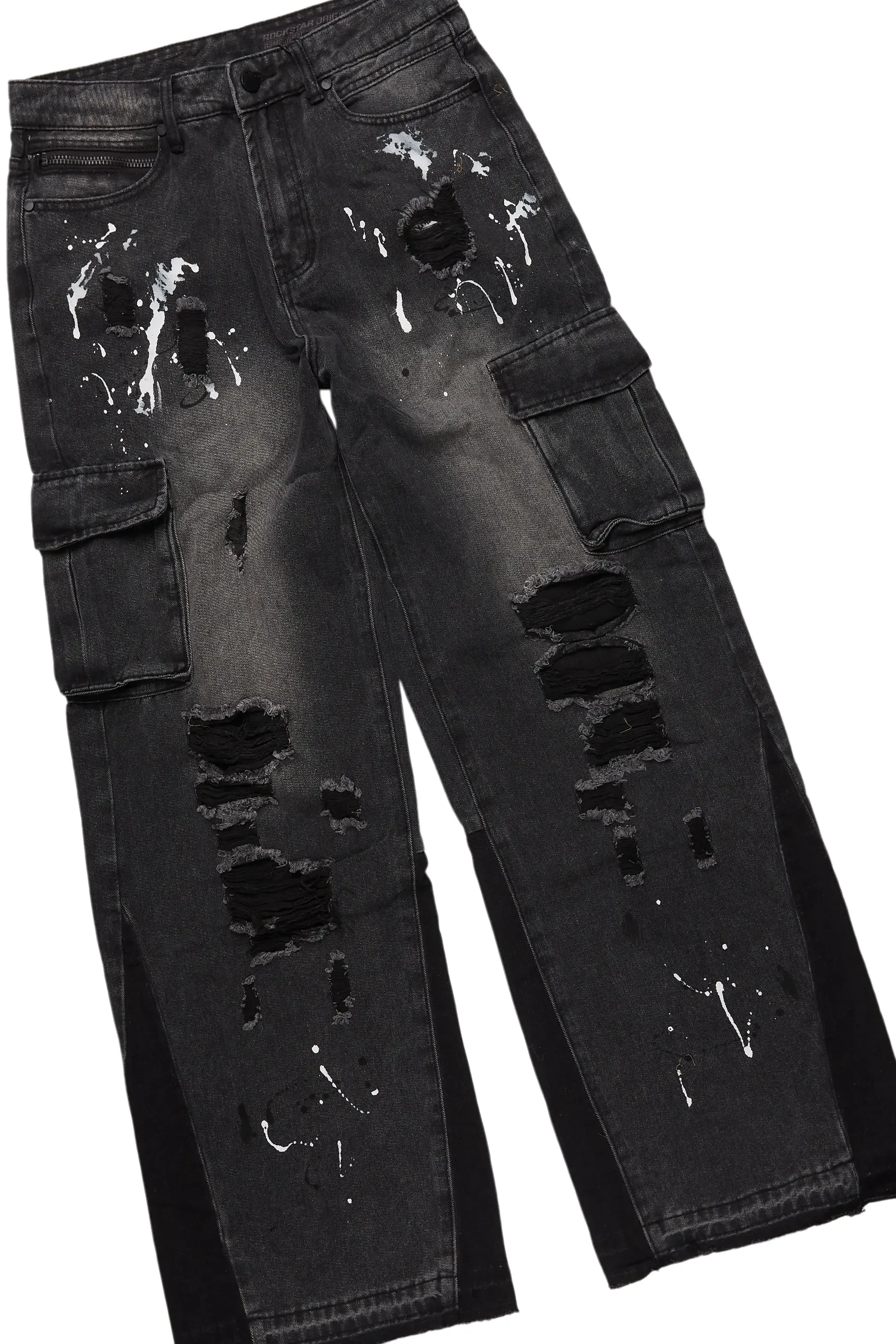 States Grey Mohair Hoodie/Baggy Fit Jean Bundle sold by Rockstar Original product image thumbnail 3