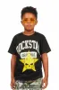 Boys Semaj Black Graphic T-Shirt sold by Rockstar Original