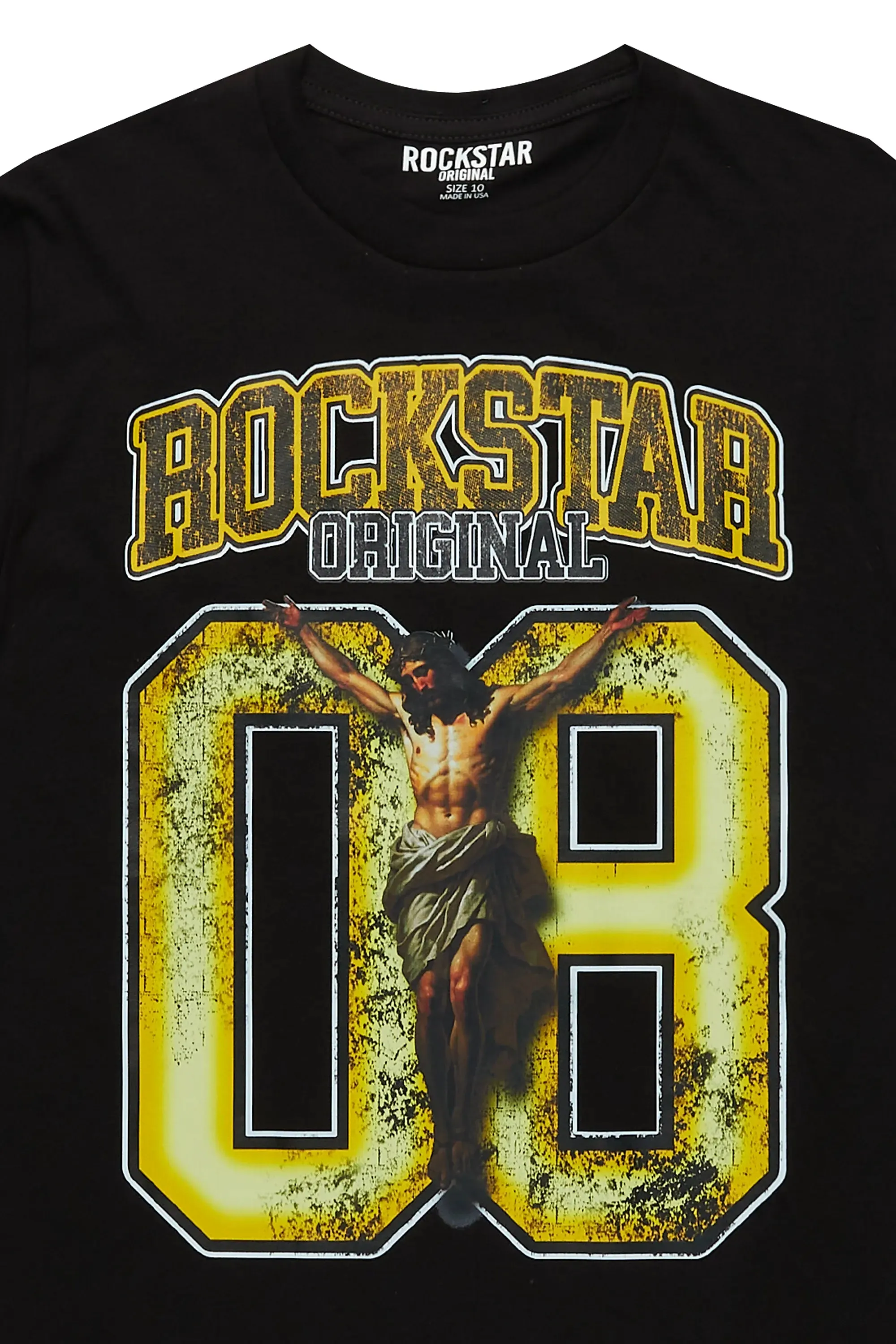 Boys Fields Black/Yellow Graphic T-Shirt sold by Rockstar Original product image thumbnail 2