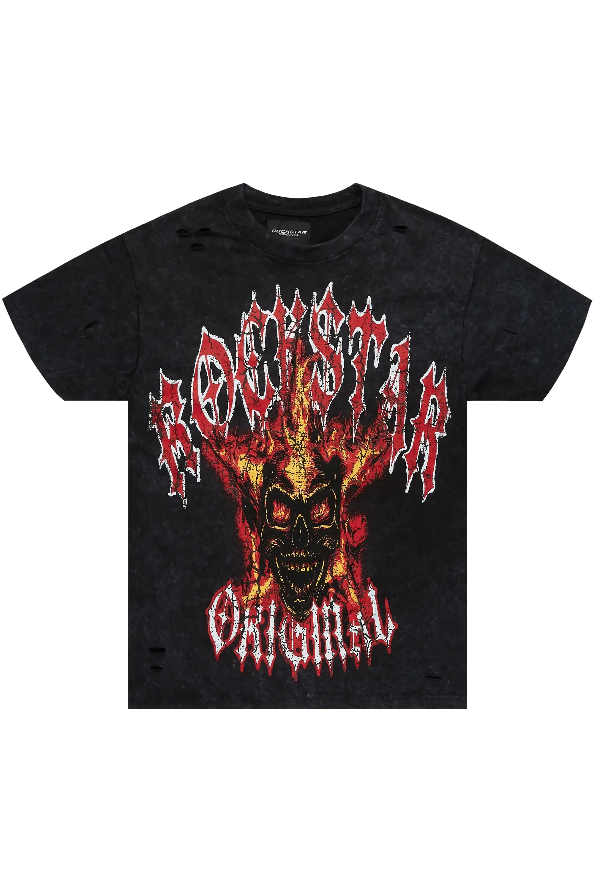 Kalvin Vintage Black Oversized Graphic T-Shirt sold by Rockstar Original