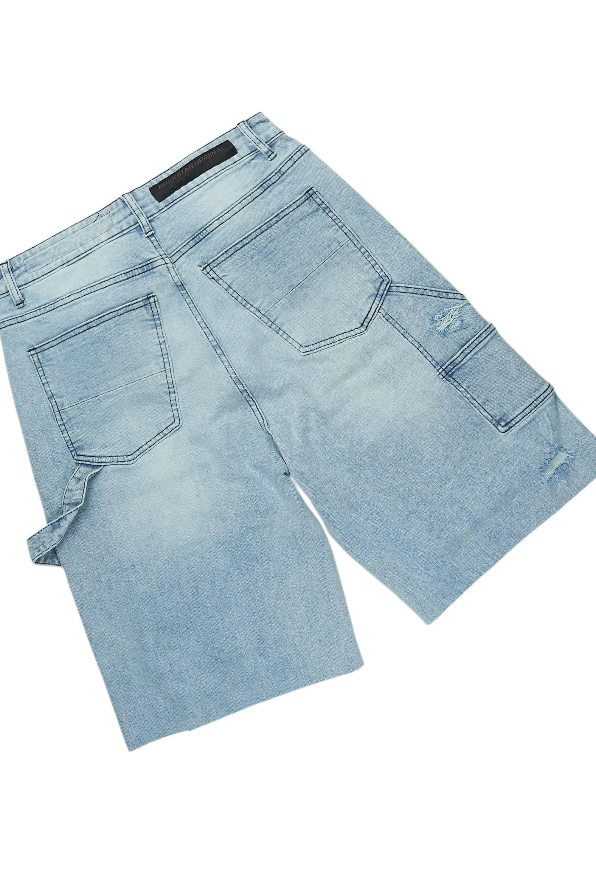 Beno White/Blue T-Shirt/Denim Short Set sold by Rockstar Original product image thumbnail 4