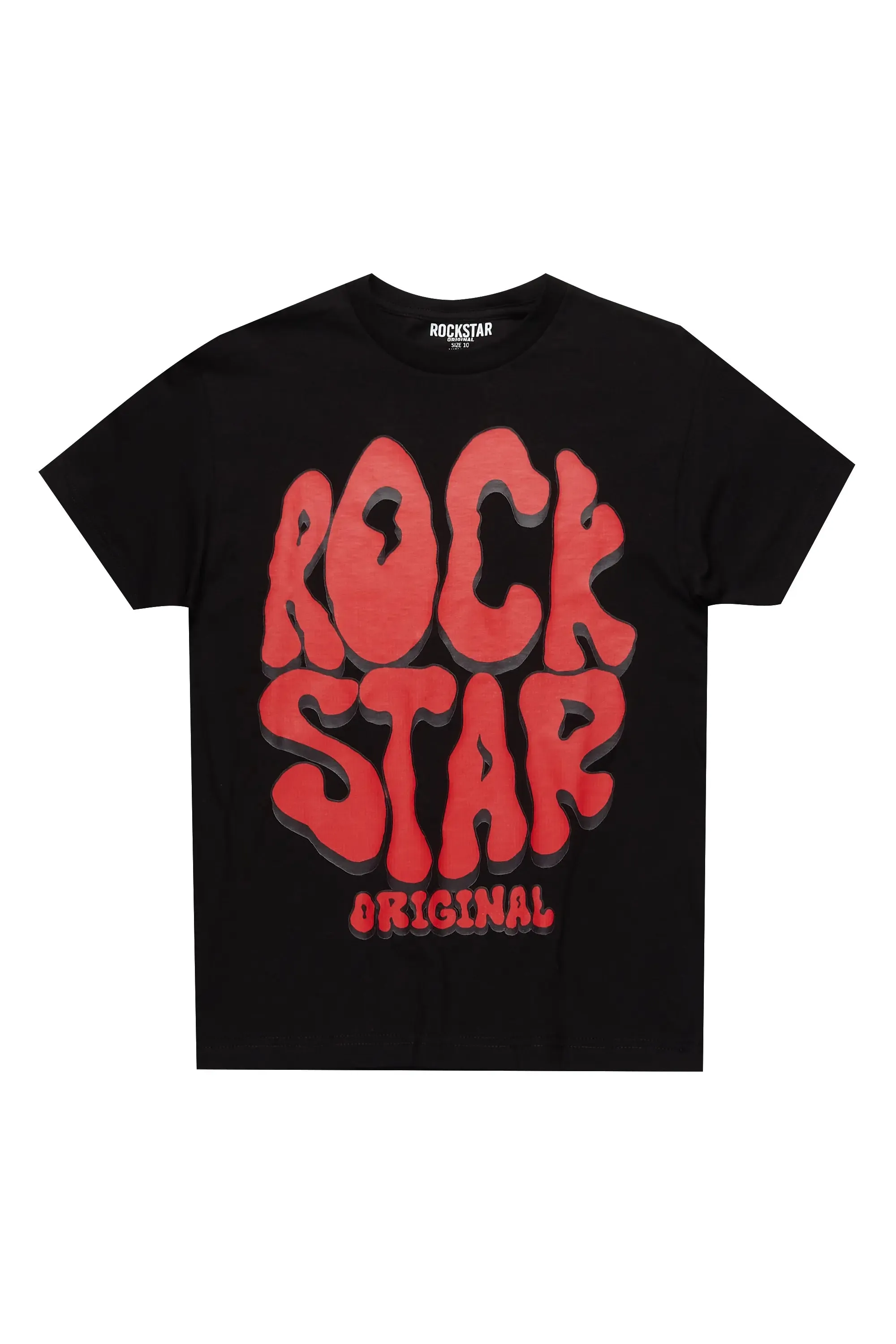 Boys Cass Black/Red Graphic T-Shirt sold by Rockstar Original