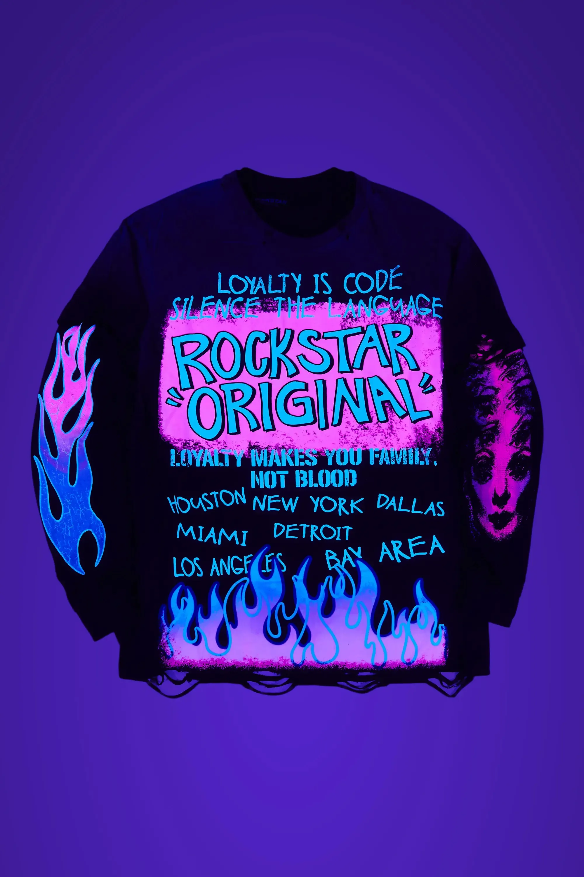 Bridgette Black Double Layer T-Shirt sold by Rockstar Original