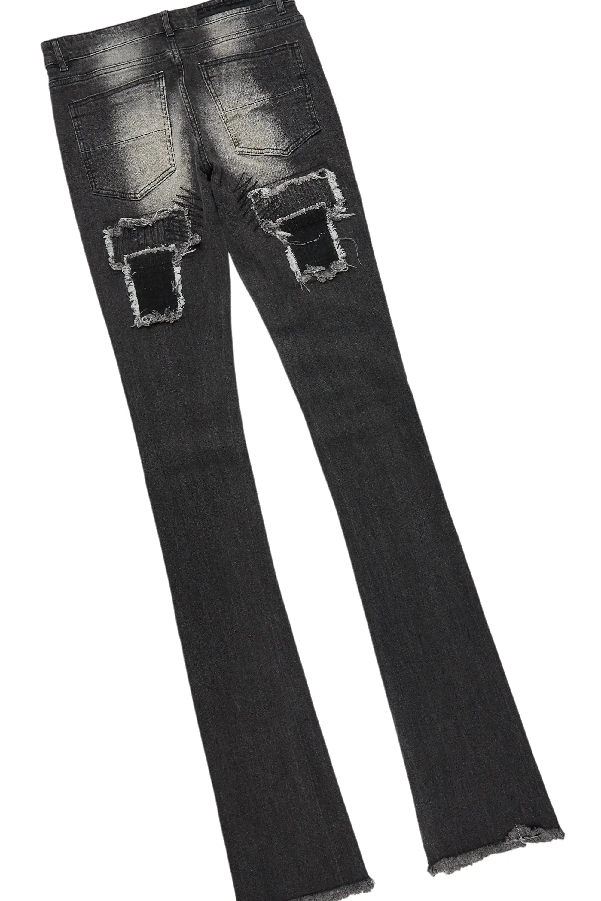 Waller Heather Grey Hoodie/Super Stacked Flare Jean Bundle sold by Rockstar Original product image thumbnail 4