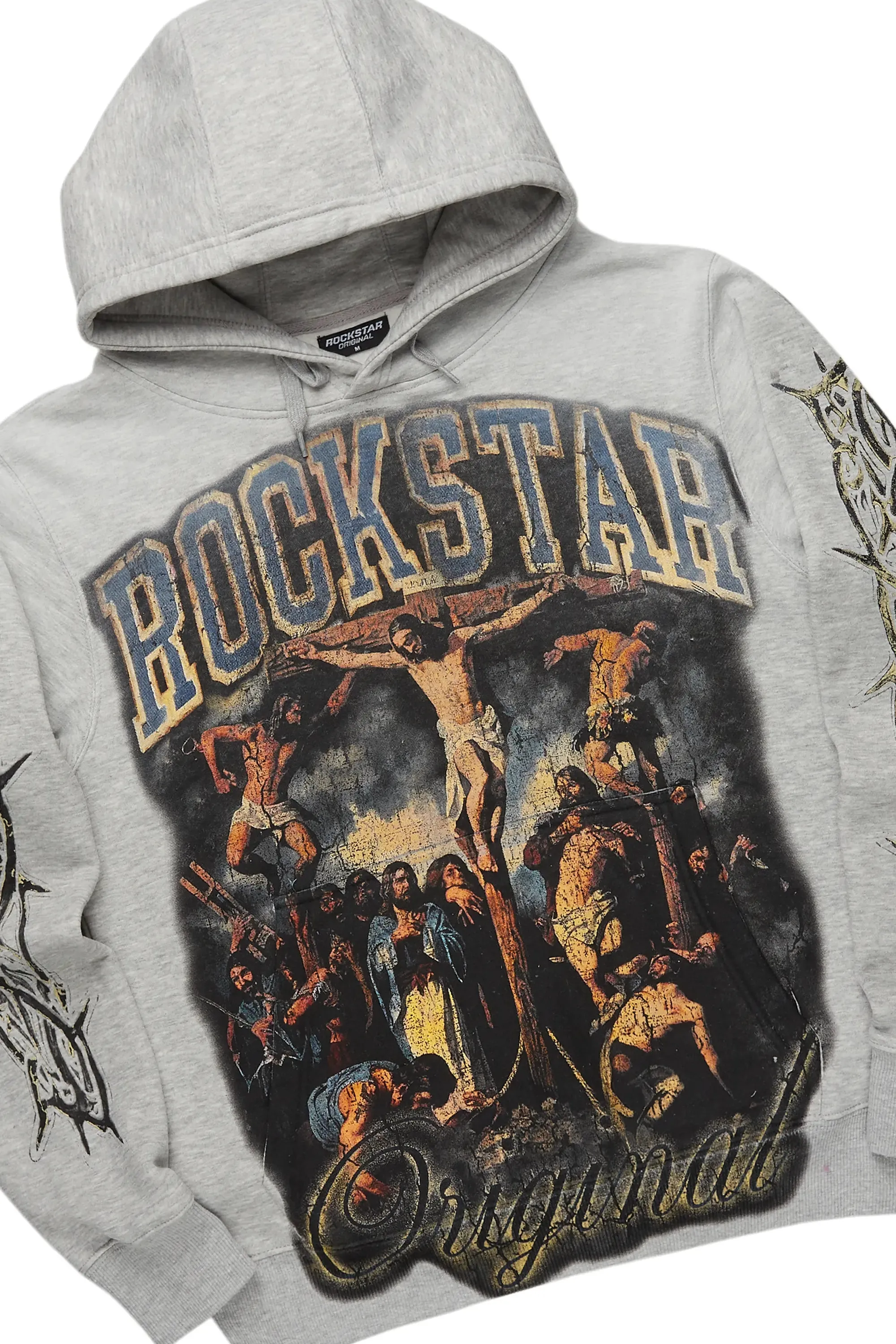 Waller Heather Grey Hoodie/Super Stacked Flare Jean Bundle sold by Rockstar Original product image thumbnail 2