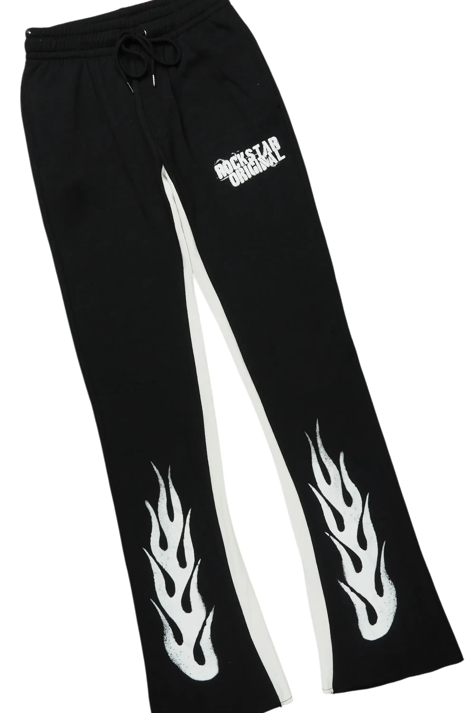 Banyan Black/White Hoodie/Baggy Fit Pant Set sold by Rockstar Original product image thumbnail 3