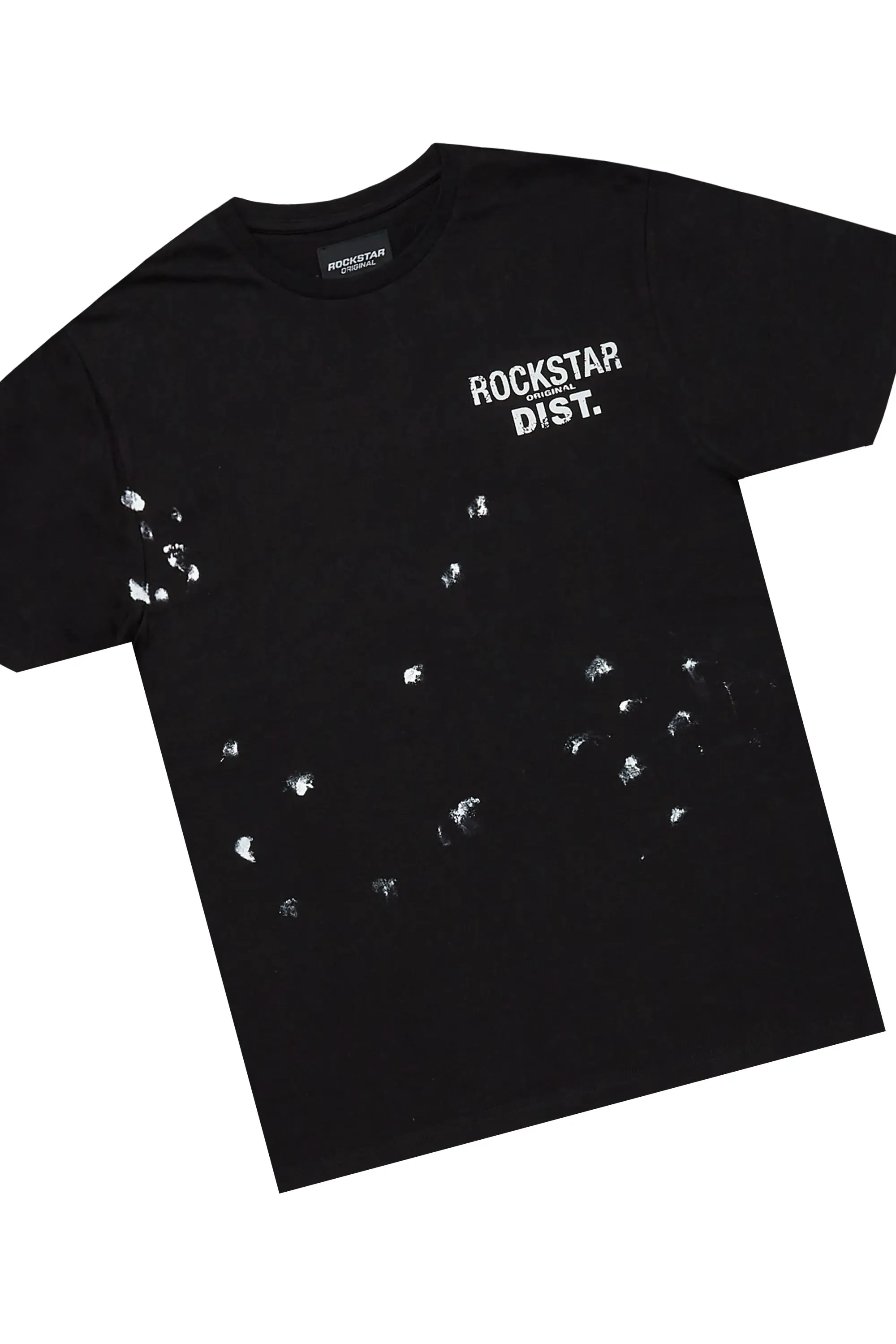 Lezaria Black T-Shirt Short Set sold by Rockstar Original product image thumbnail 2