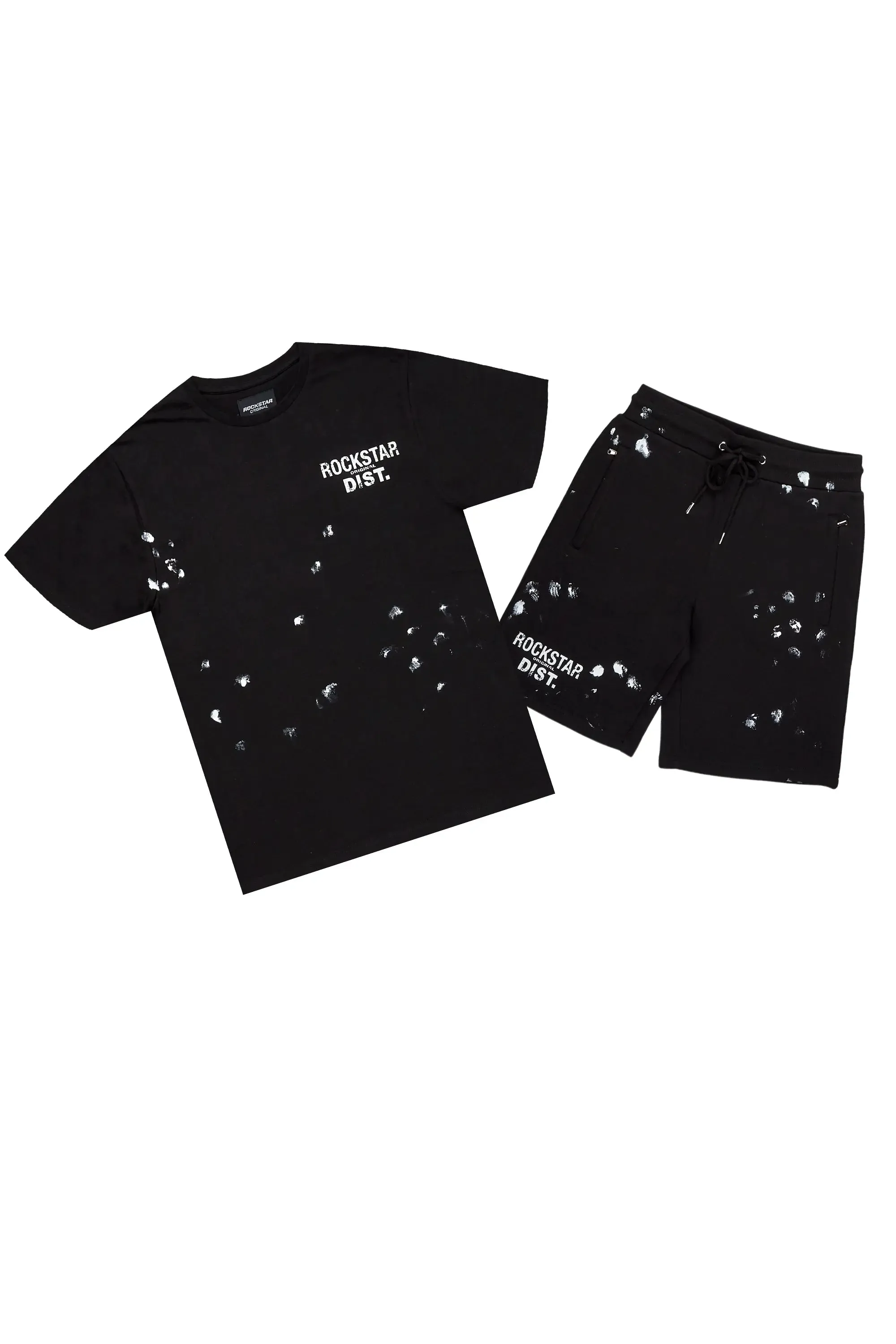 Lezaria Black T-Shirt Short Set sold by Rockstar Original