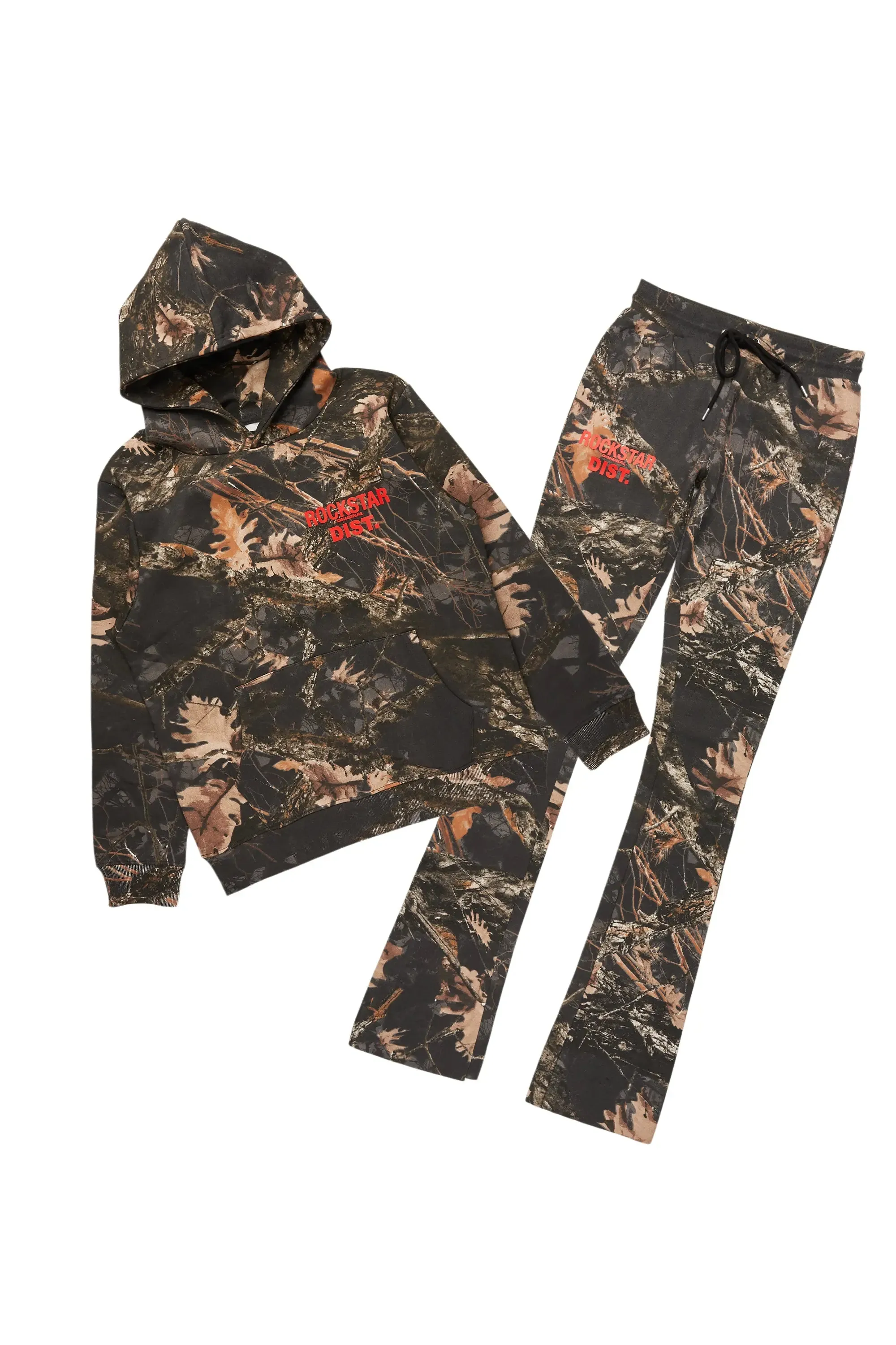 Tabby Black Graphic Stacked Flare Track Set sold by Rockstar Original