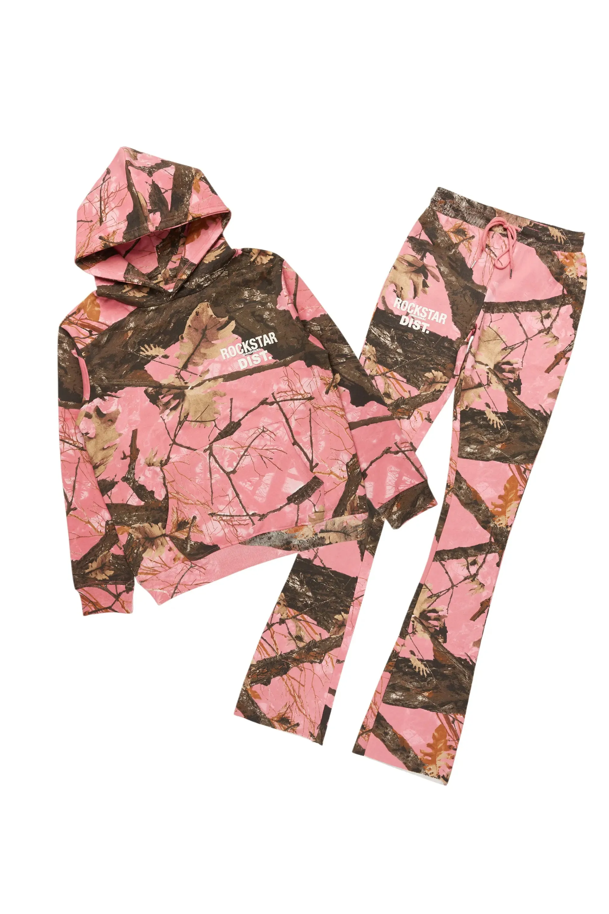 Tabby Pink Graphic Stacked Flare Track Set sold by Rockstar Original