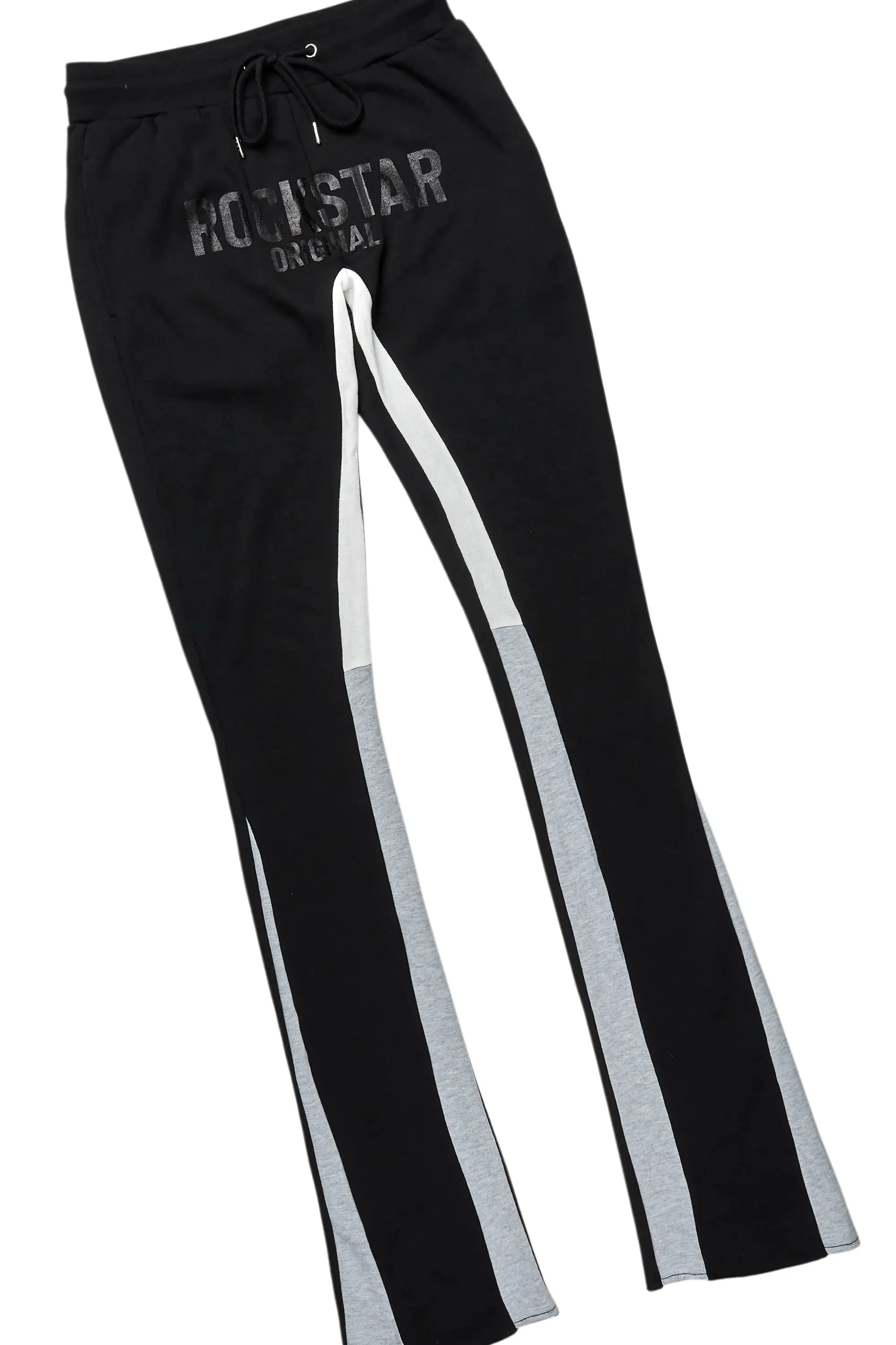 Sana Black Hoodie/Stacked Flare Track Pant Set sold by Rockstar Original product image thumbnail 3