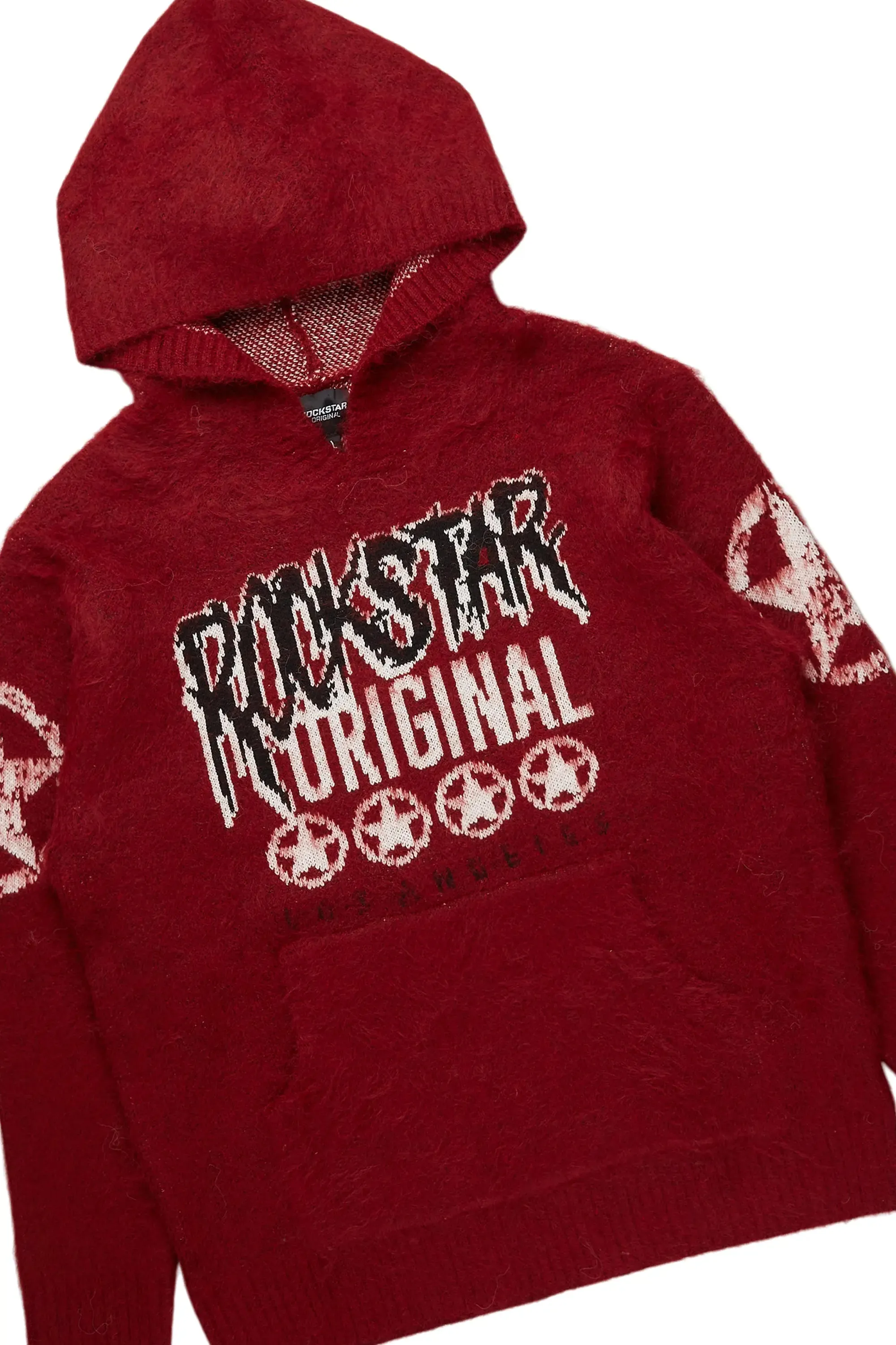 Wizzurd Red Mohair Hoodie & Ayami Tapestry Jean Bundle sold by Rockstar Original product image thumbnail 2