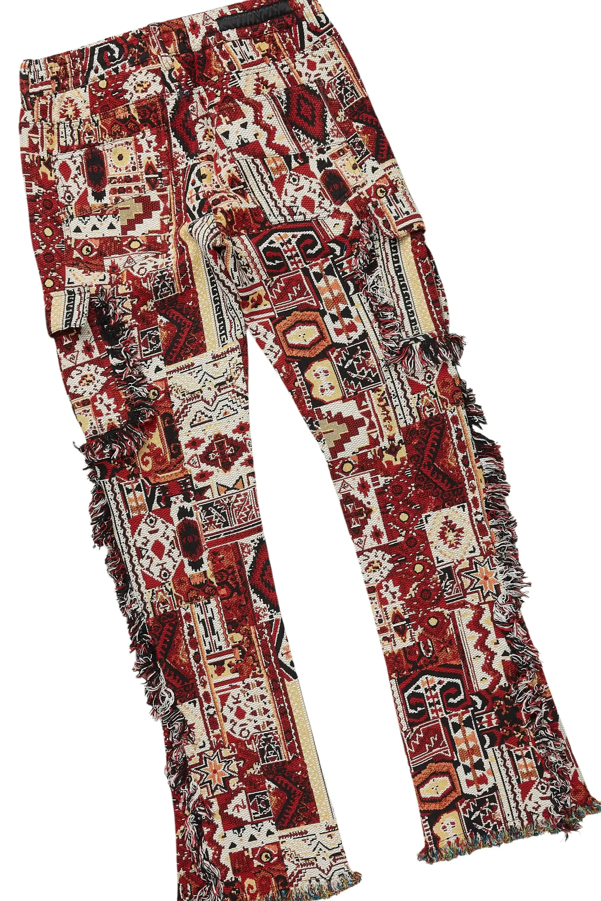 Wizzurd Red Mohair Hoodie & Ayami Tapestry Jean Bundle sold by Rockstar Original product image thumbnail 4