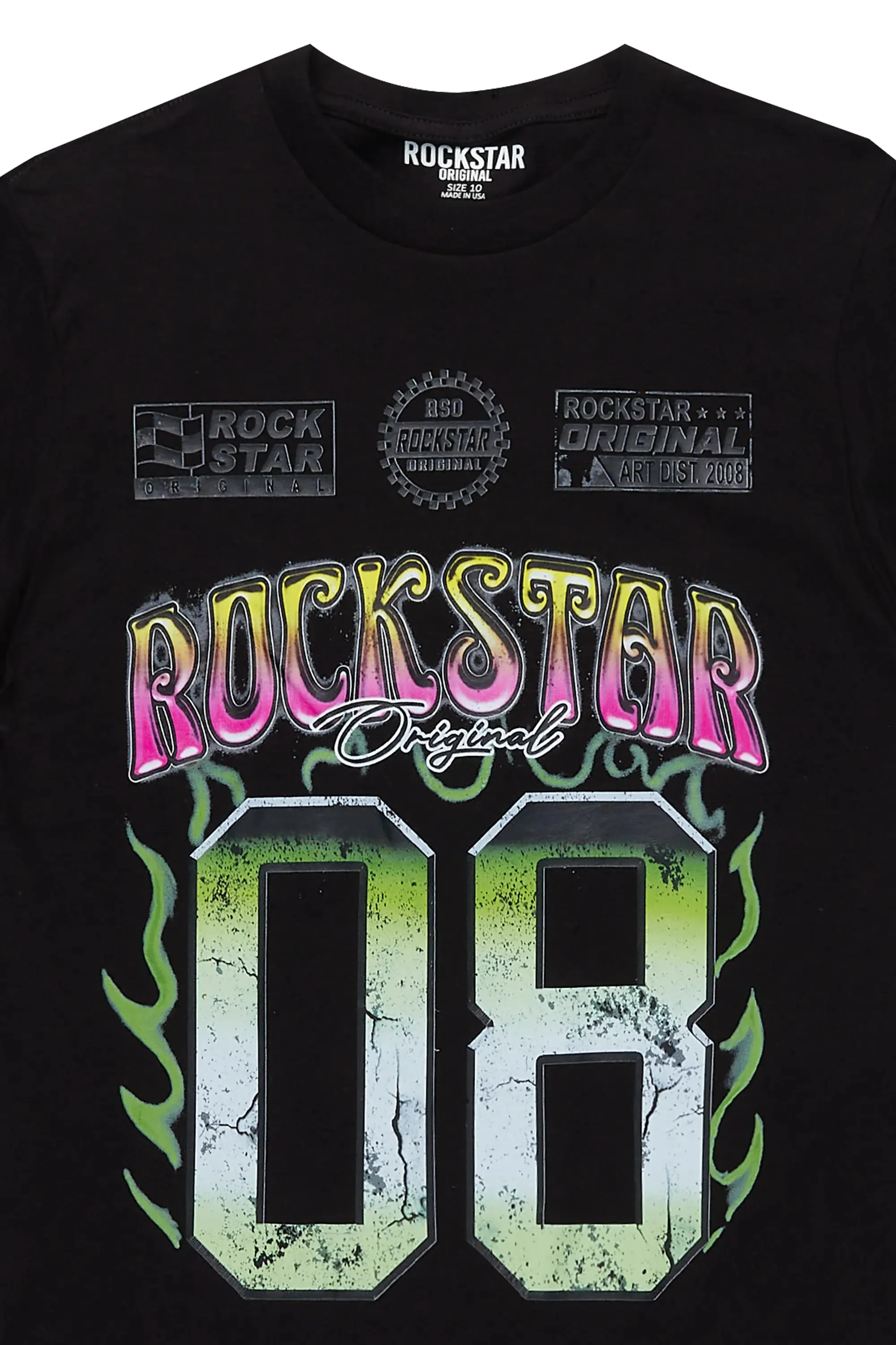 Boys Quito Black Graphic T-Shirt sold by Rockstar Original product image thumbnail 2