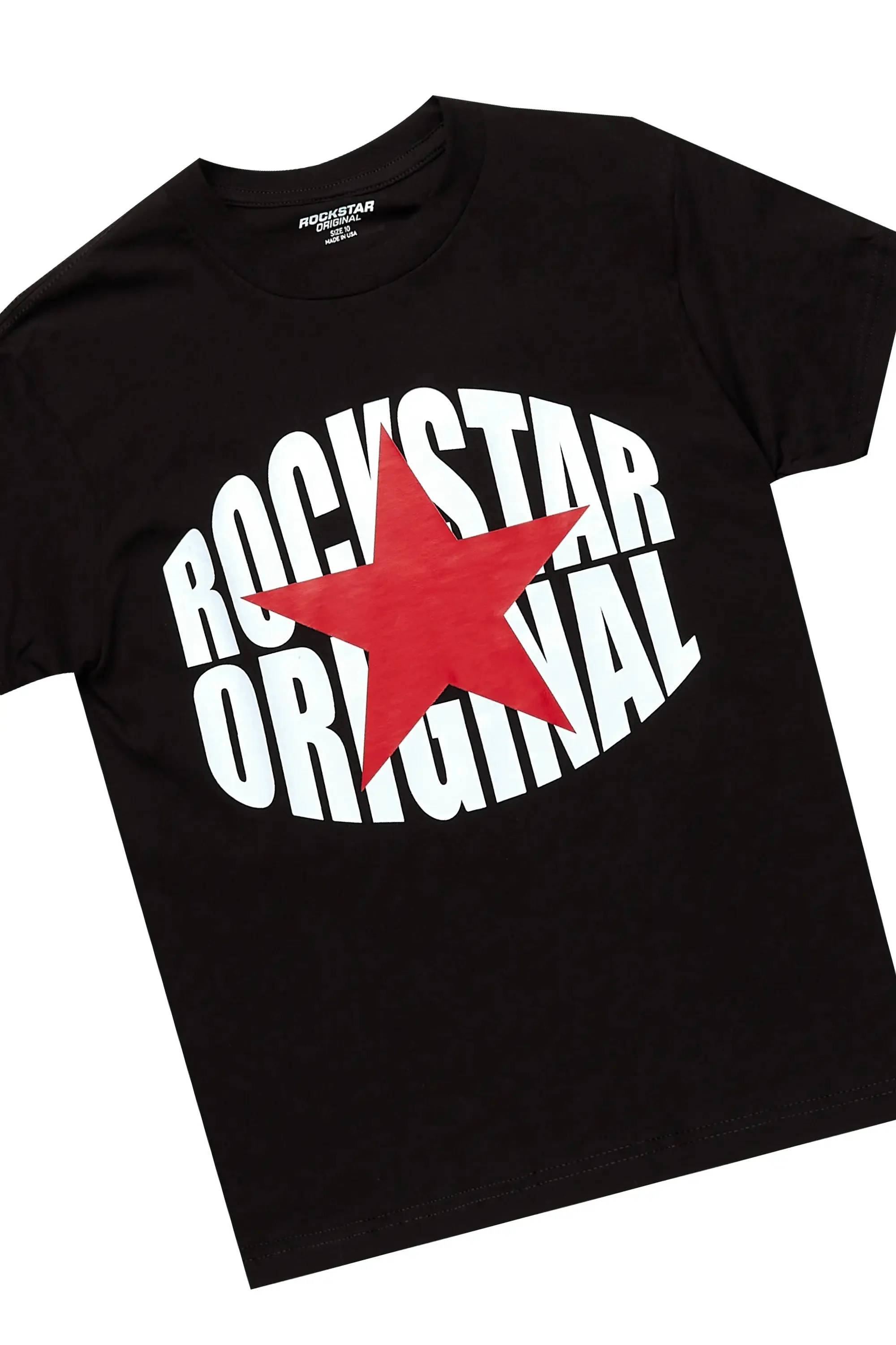 Boys State Black T-Shirt/Short Set sold by Rockstar Original product image thumbnail 2