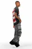 Mahesh Dark Grey Baggy Cargo Jean sold by Rockstar Original