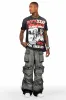 Mahesh Dark Grey Baggy Cargo Jean sold by Rockstar Original