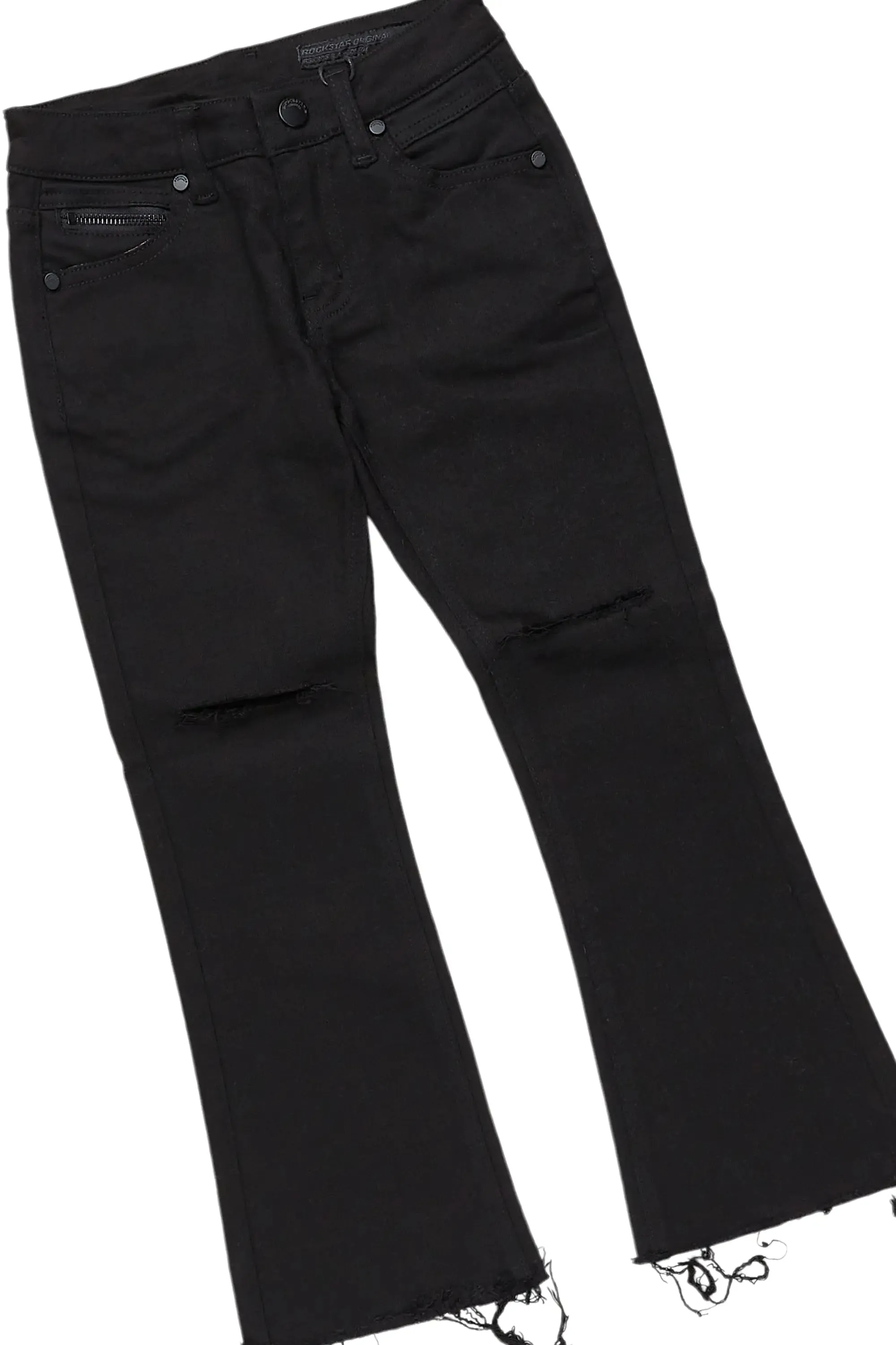 Boys Member Royal/Black Hoodie/Stacked Flare Jean Set sold by Rockstar Original product image thumbnail 3