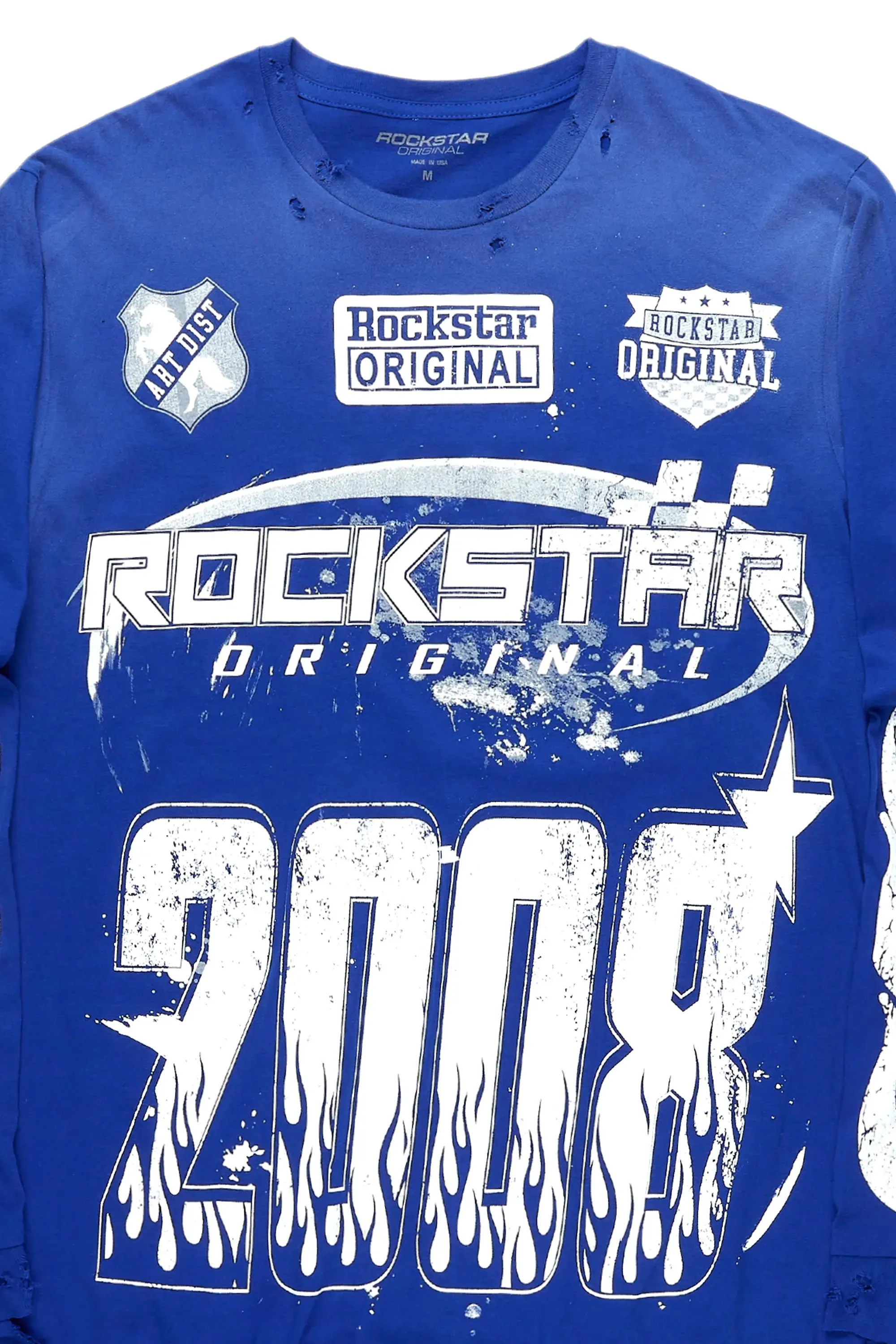 Esha Royal Blue Long Sleeve T-Shirt sold by Rockstar Original product image thumbnail 2