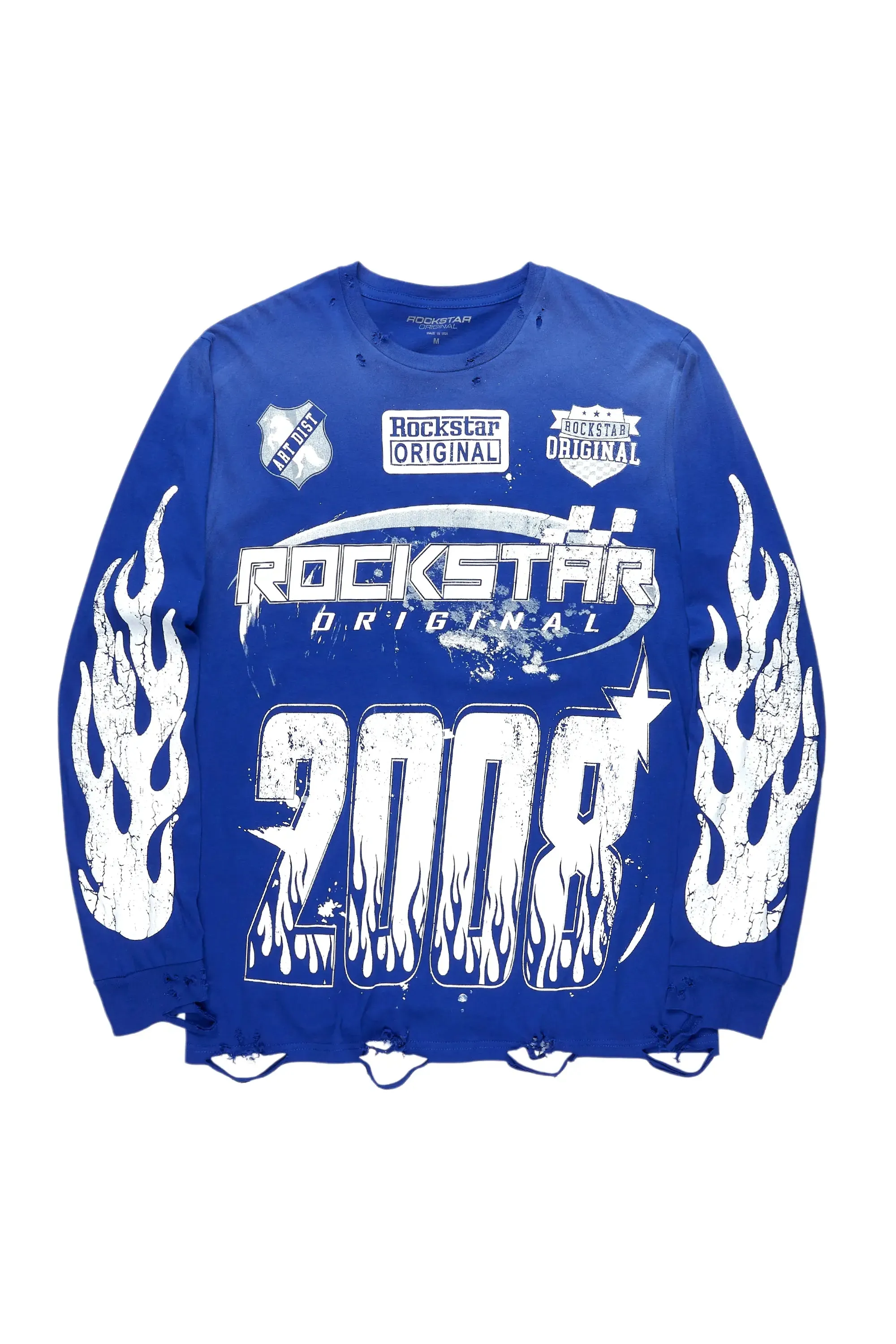 Esha Royal Blue Long Sleeve T-Shirt sold by Rockstar Original