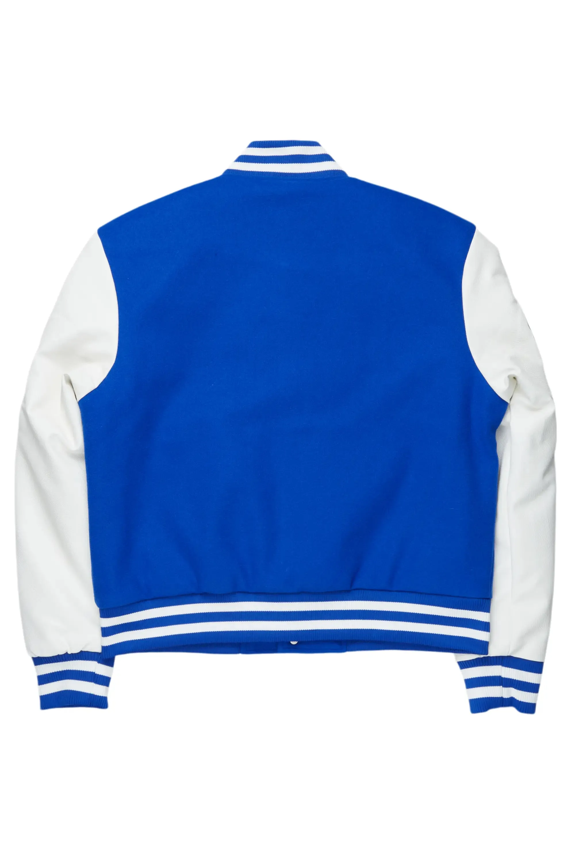 Ahjalee Royal Blue Oversized Varsity Jacket sold by Rockstar Original product image thumbnail 4