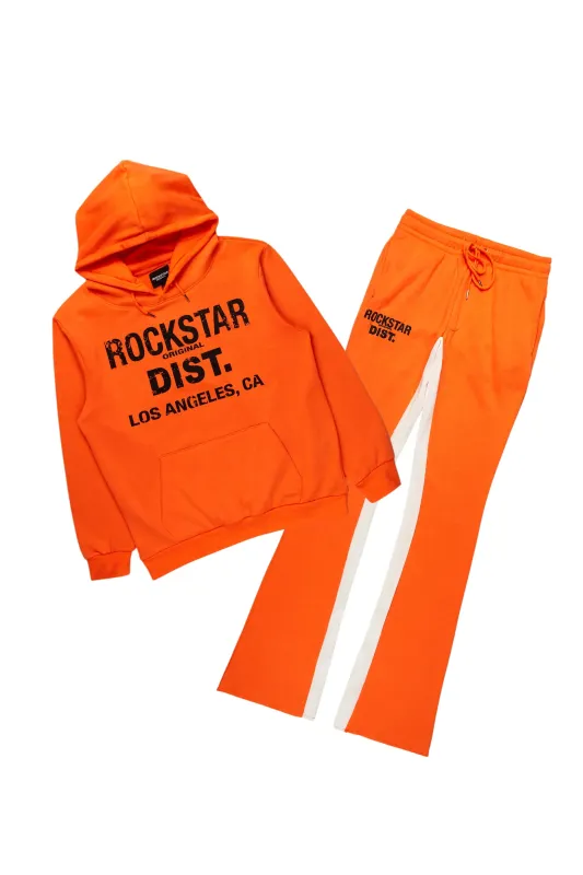 Lake Orange Hoodie/Baggy Track Pant Set sold by Rockstar Original