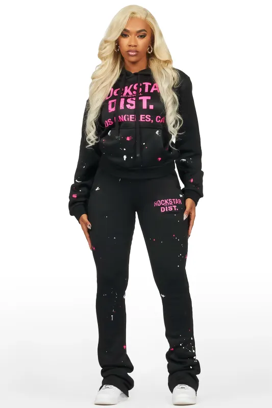 Jalynn Black Super Stacked Trackset sold by Rockstar Original