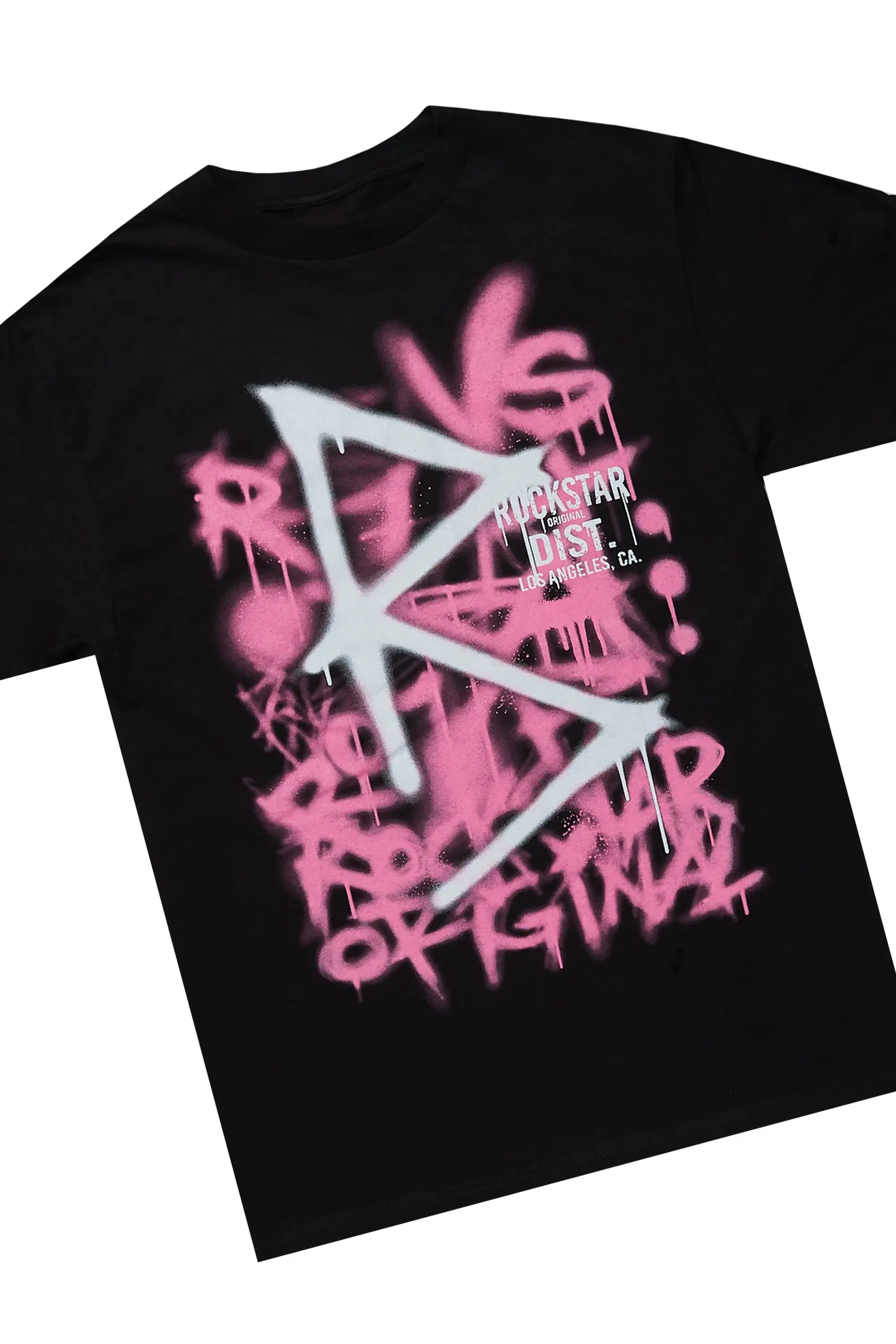 Maliyah Black/Pink T-Shirt & Jean Set sold by Rockstar Original product image thumbnail 5