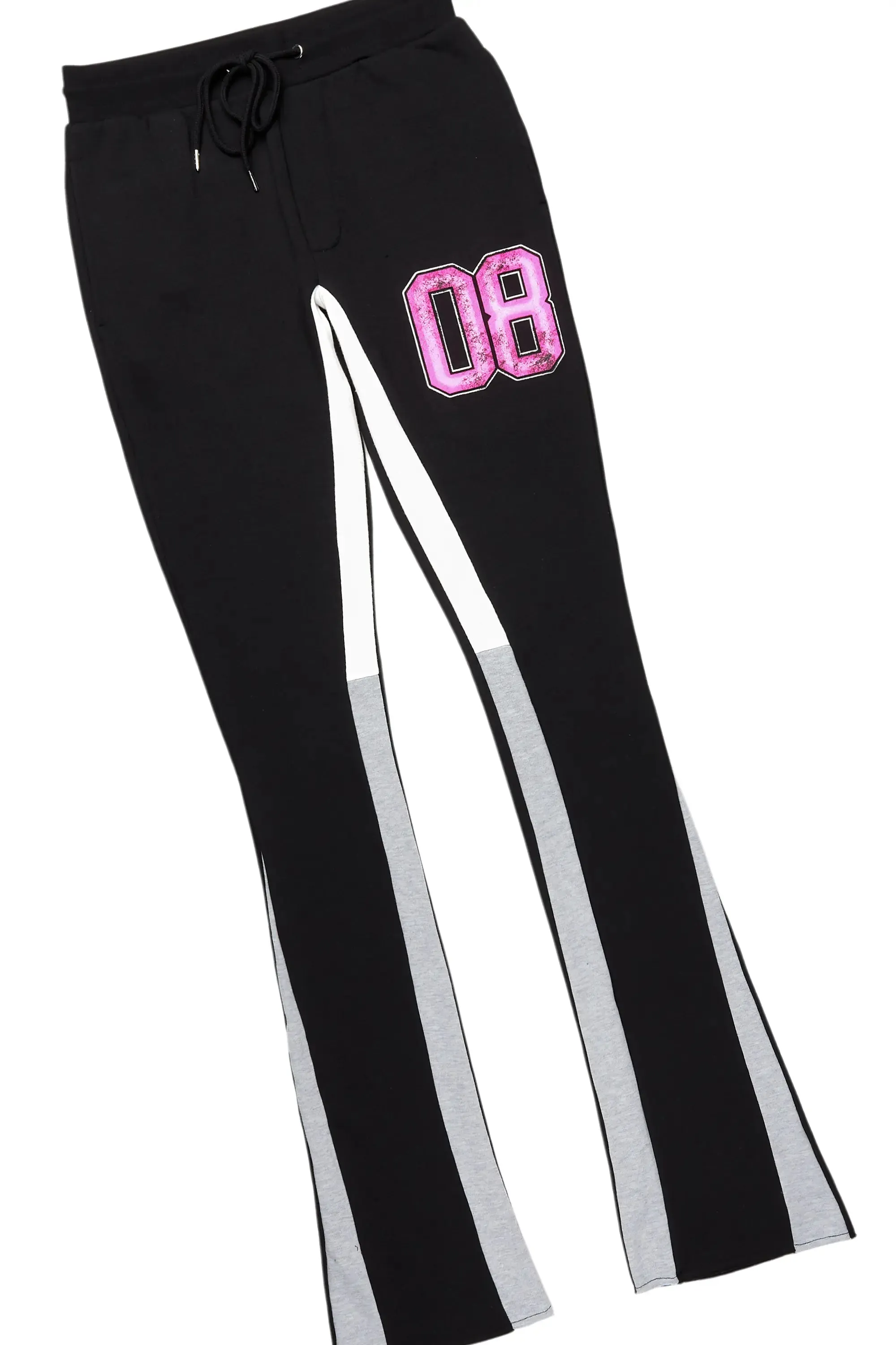 Fields Black/Pink Stacked Flare Hoodie Track Set sold by Rockstar Original product image thumbnail 3