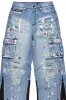 Dru Blue Painter Baggy Cargo Jean sold by Rockstar Original