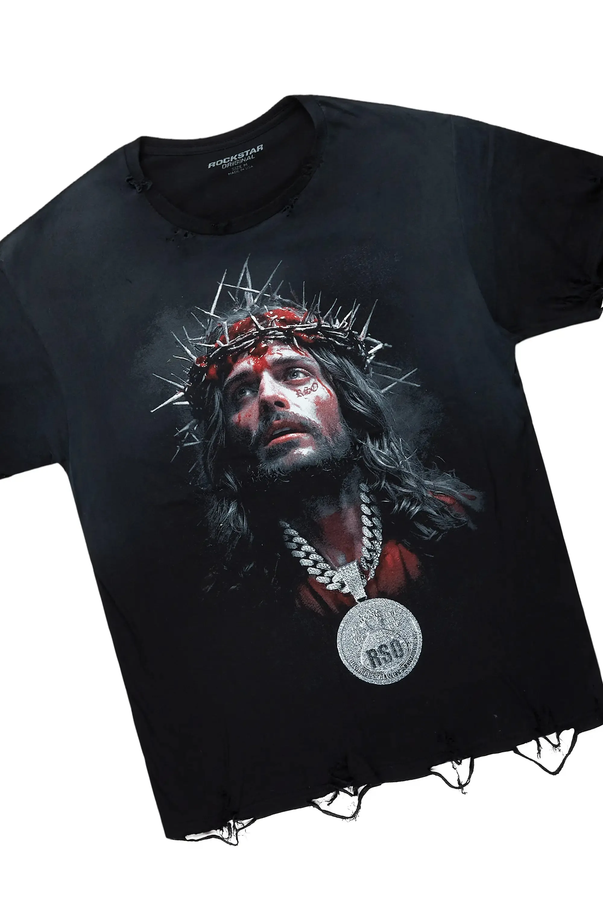 Amina Black T-Shirt/Denim Short Set sold by Rockstar Original product image thumbnail 2