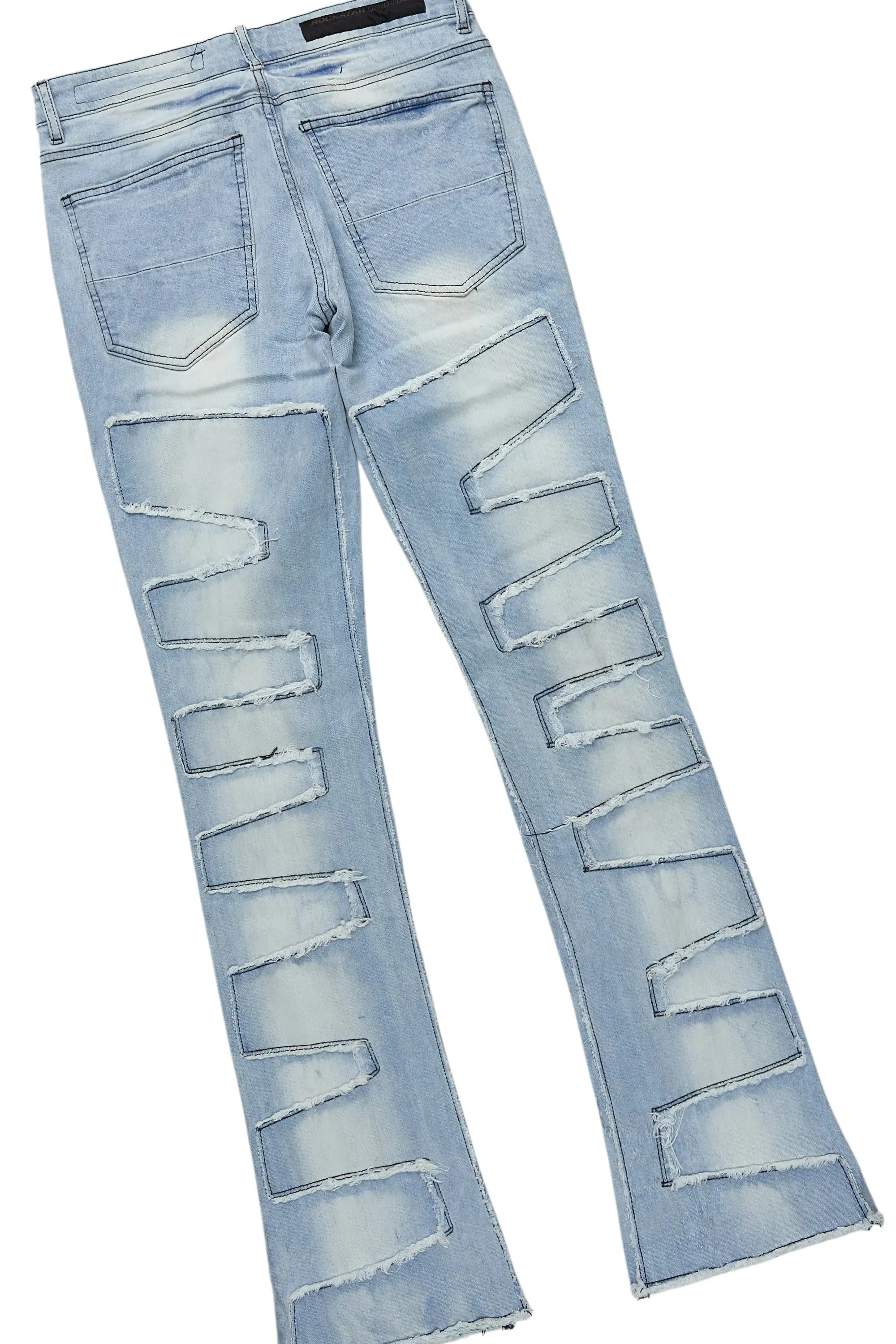 Lake White/Red T-Shirt & Shake Stacked Flare Jean Bundle sold by Rockstar Original product image thumbnail 5