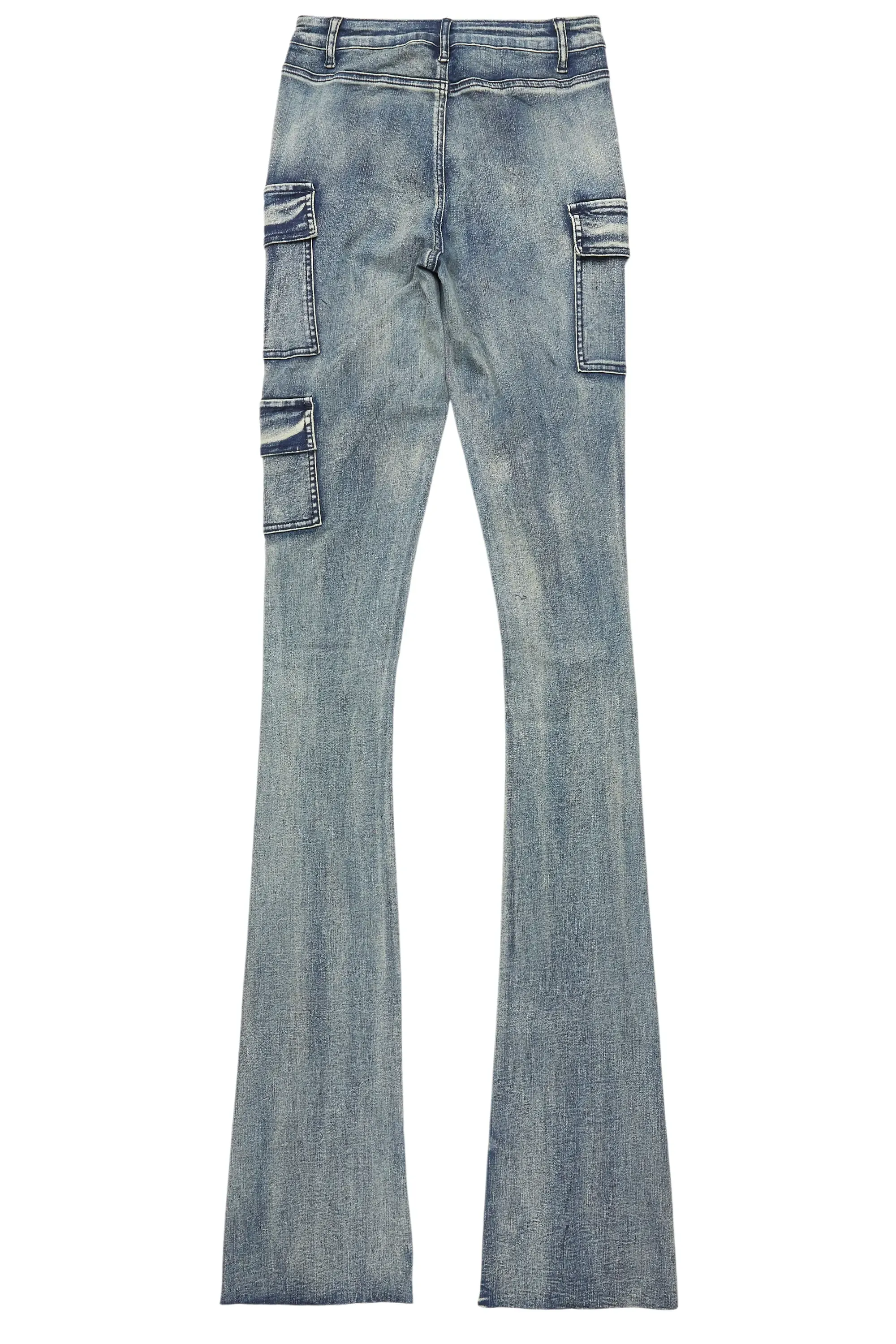 Deaisha Tinted Dark Wash Painted Super Stacked Jean sold by Rockstar Original product image thumbnail 3