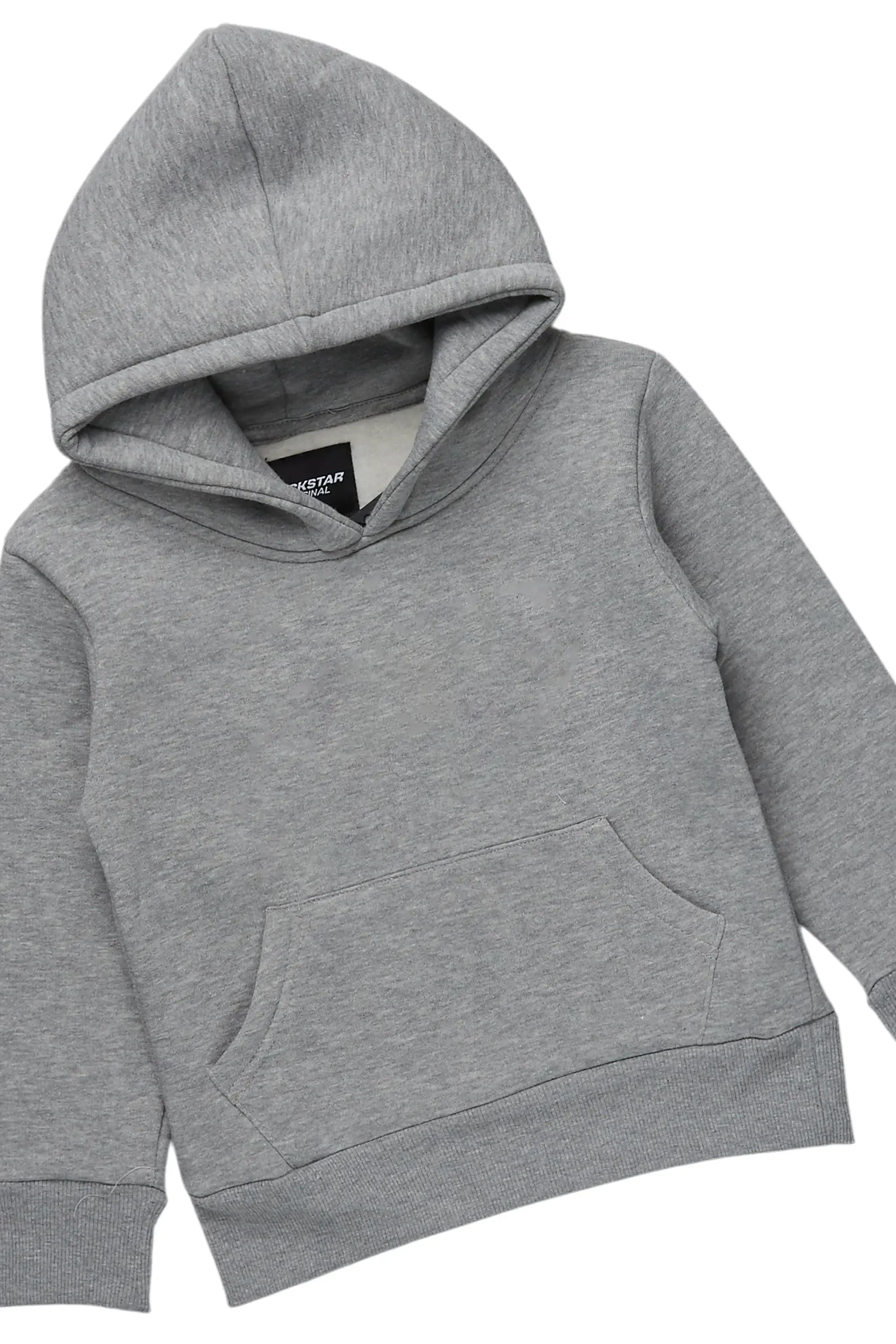 Boys Basic Heather Grey Stacked Flare Pant Set sold by Rockstar Original product image thumbnail 2