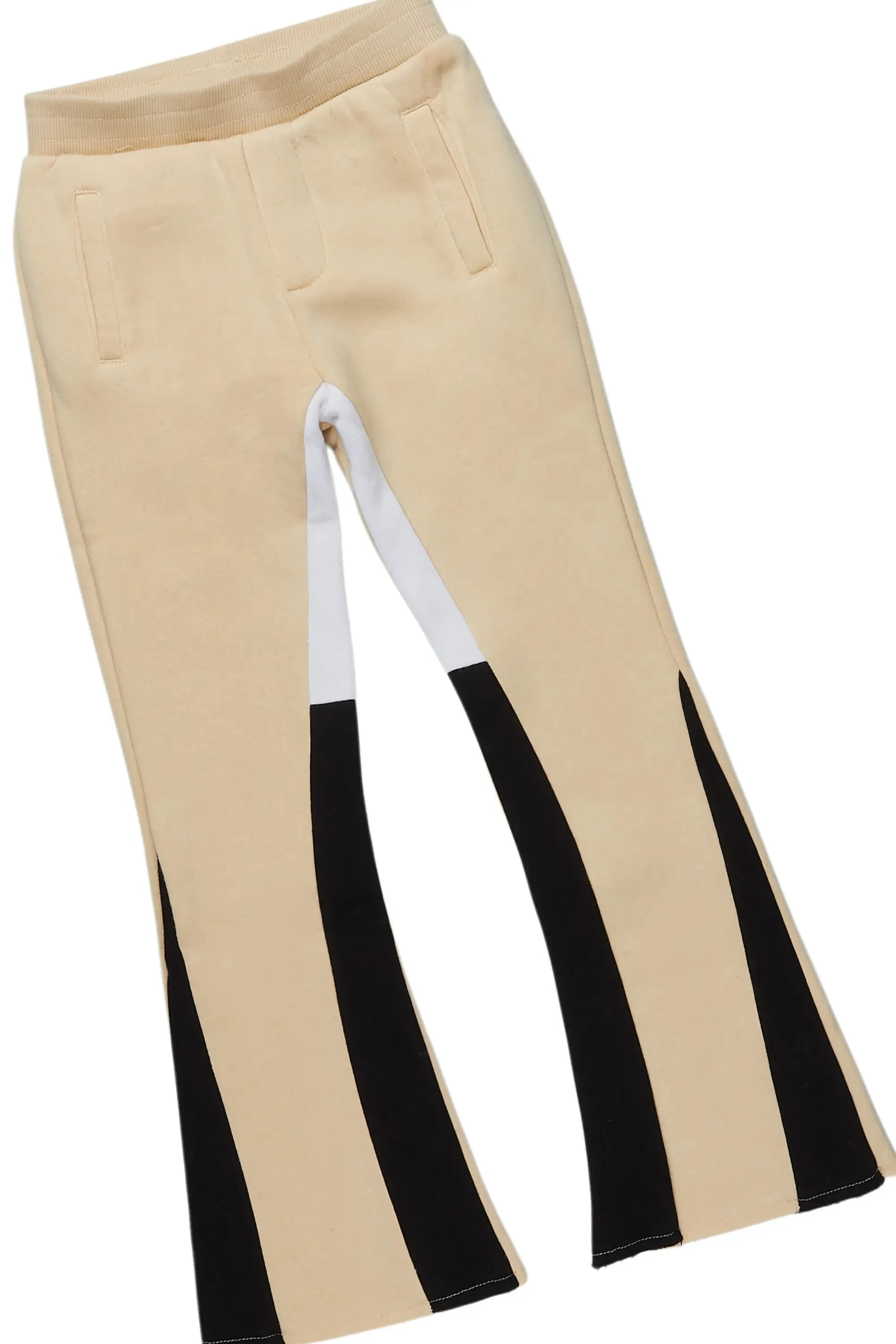 Boys Basic Tan/Black Stacked Flare Pant Set sold by Rockstar Original product image thumbnail 3